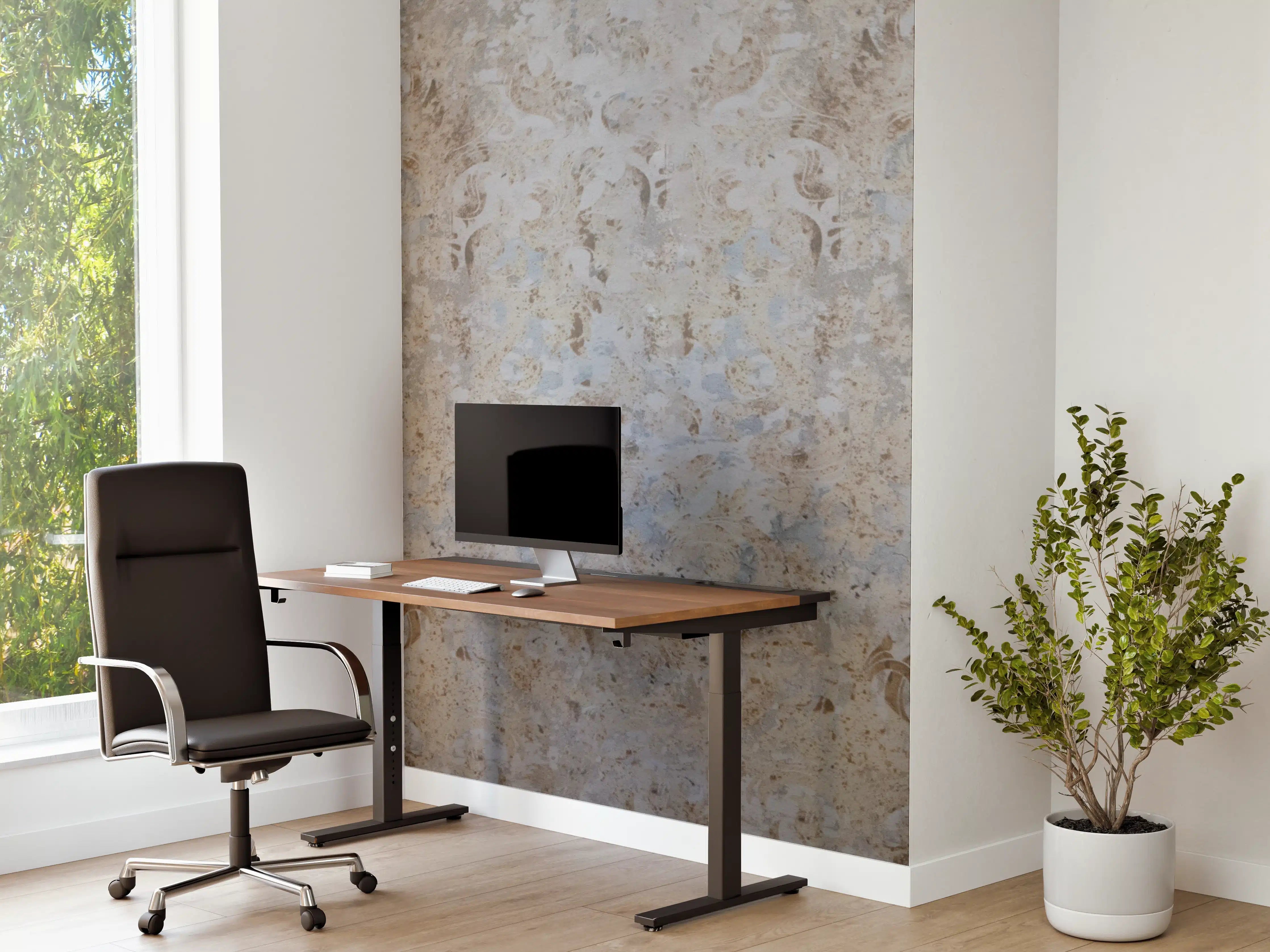 Büro Wandgestaltung - Alte grau braune Vintage Fliesen