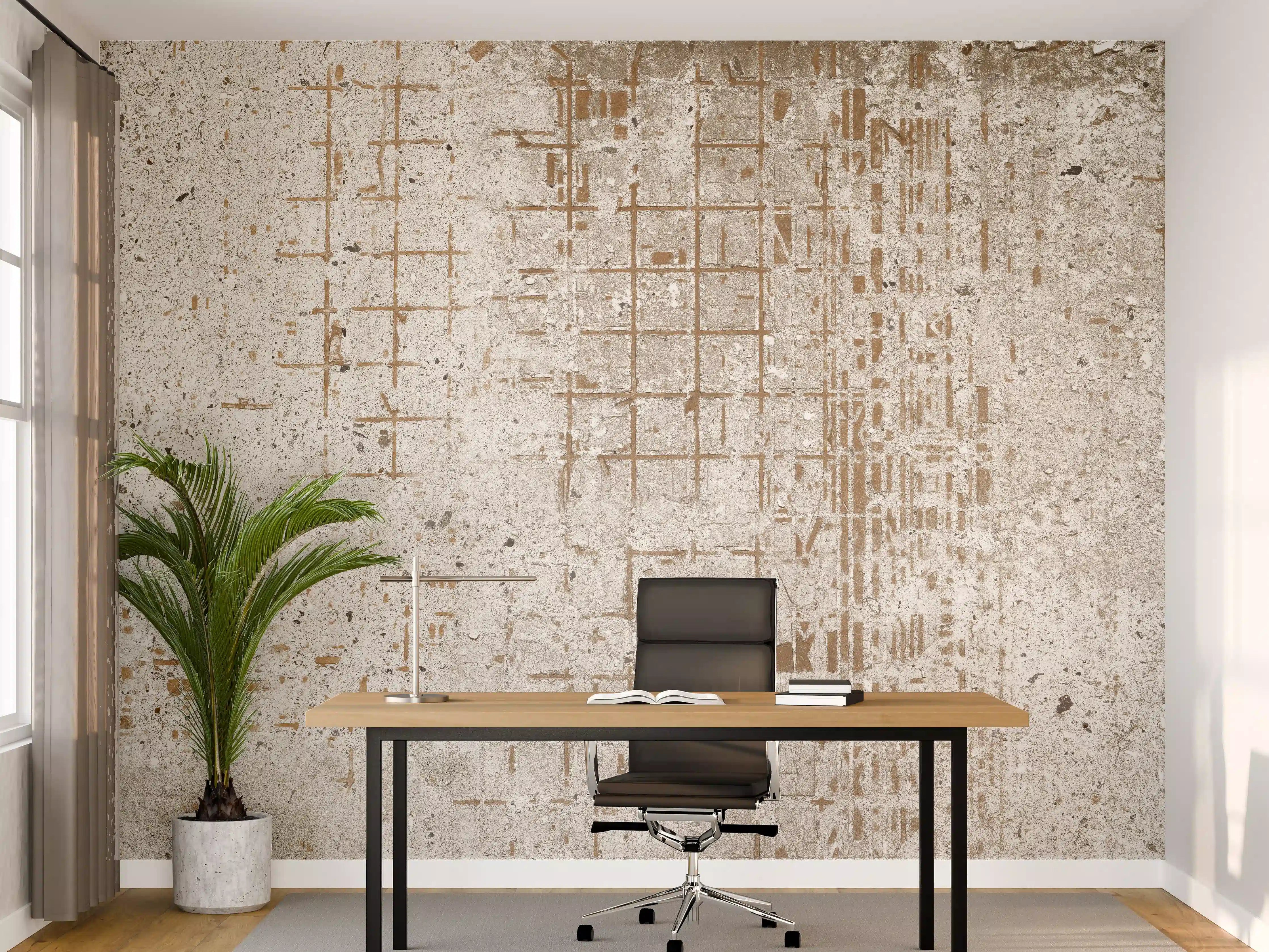 Büro Wandgestaltung - Alte vintage Betonmauer