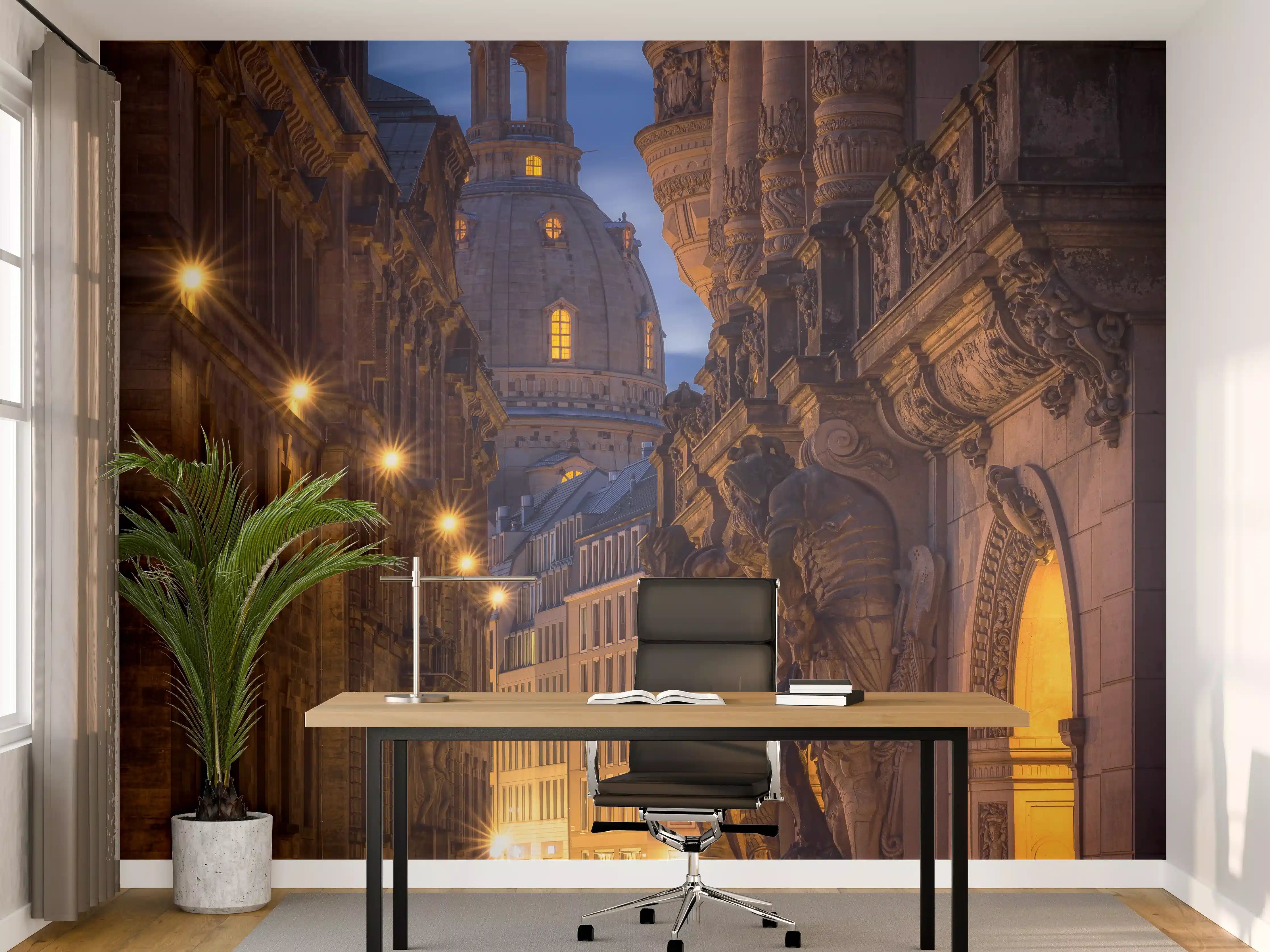 Büro Wandgestaltung - Altstadt in Dresden - Elbflorenz