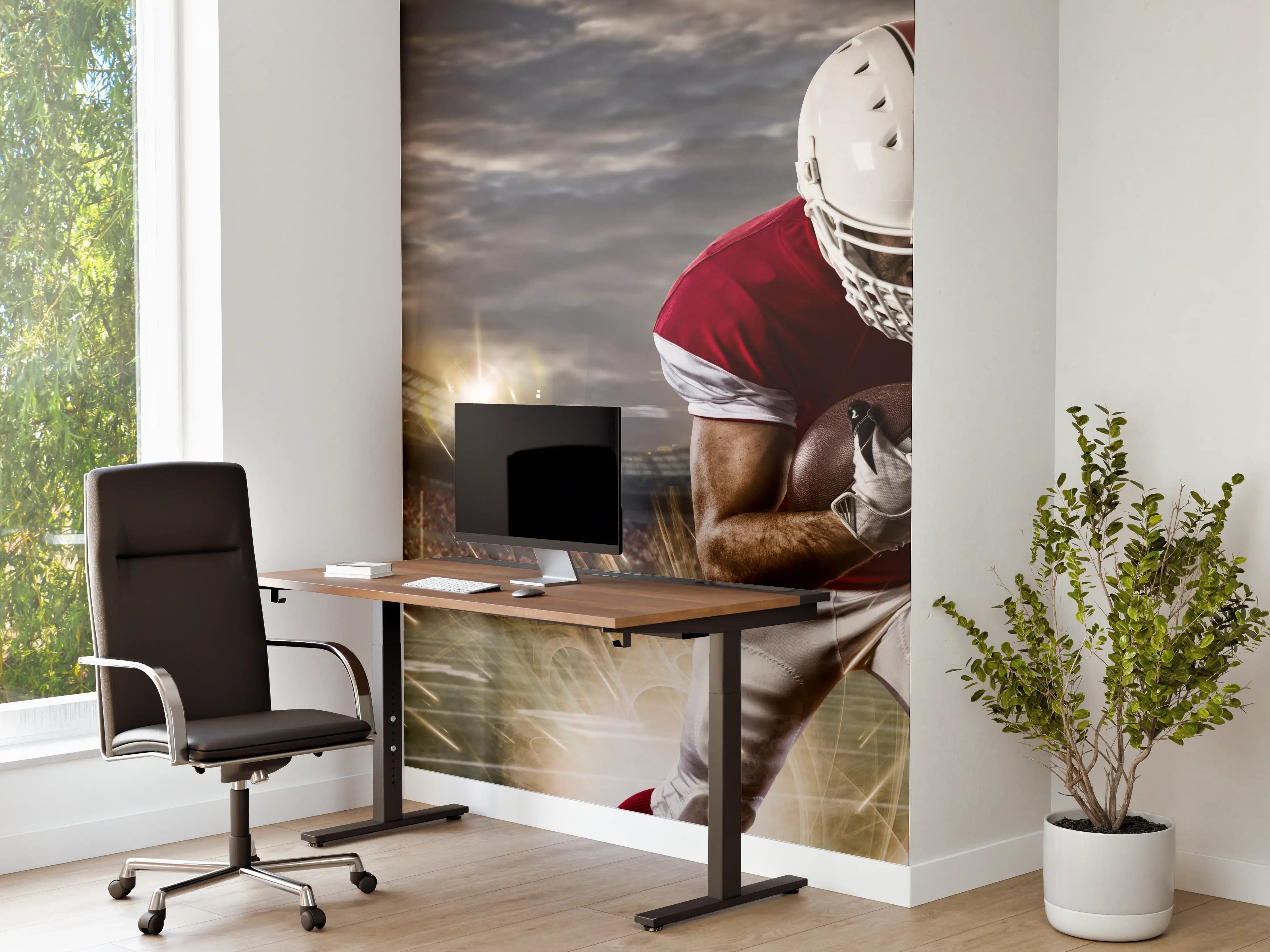 Büro Wandgestaltung - American Fußballspieler