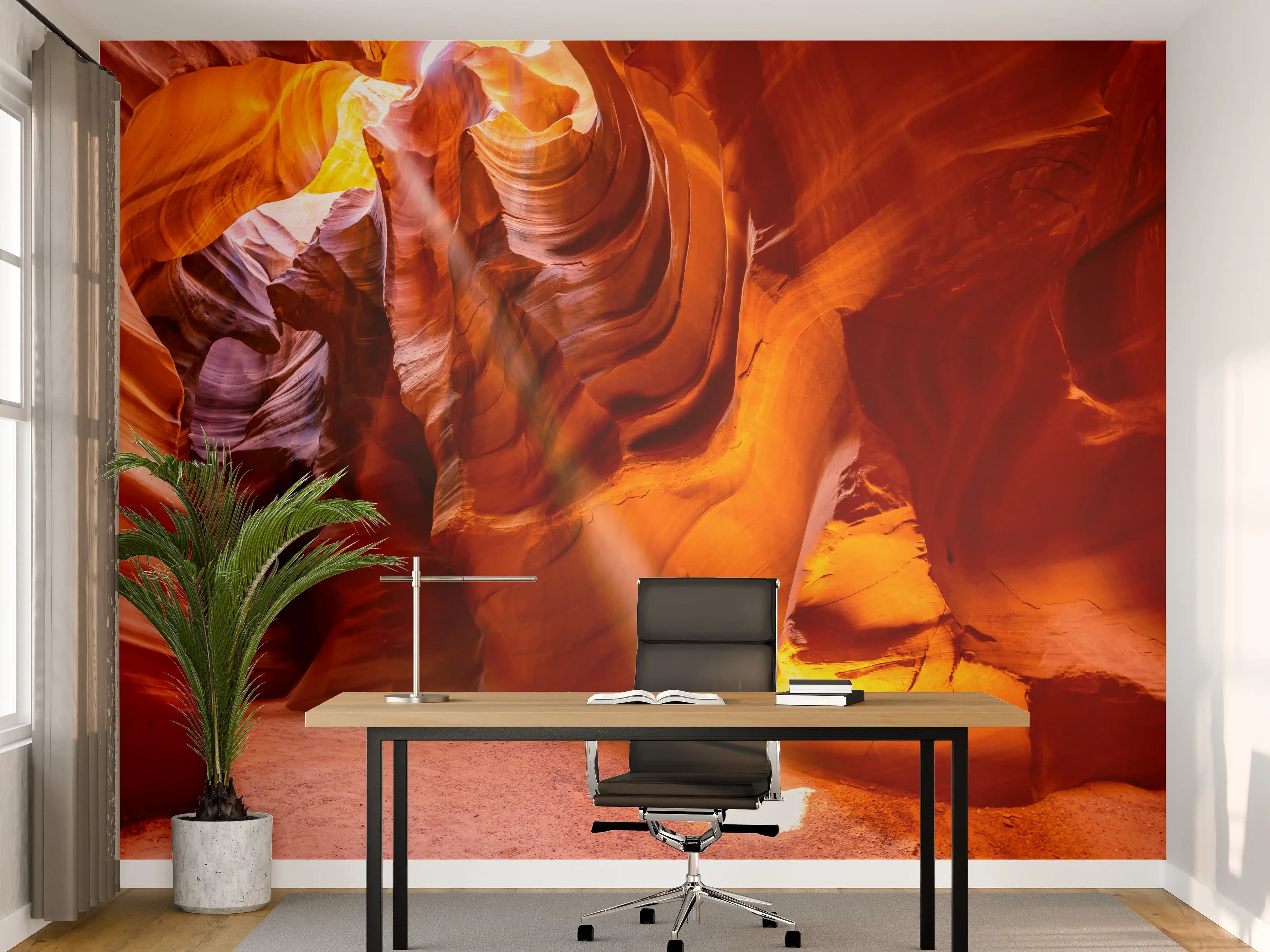 Büro Wandgestaltung - Antelope Canyon Farbenspiel