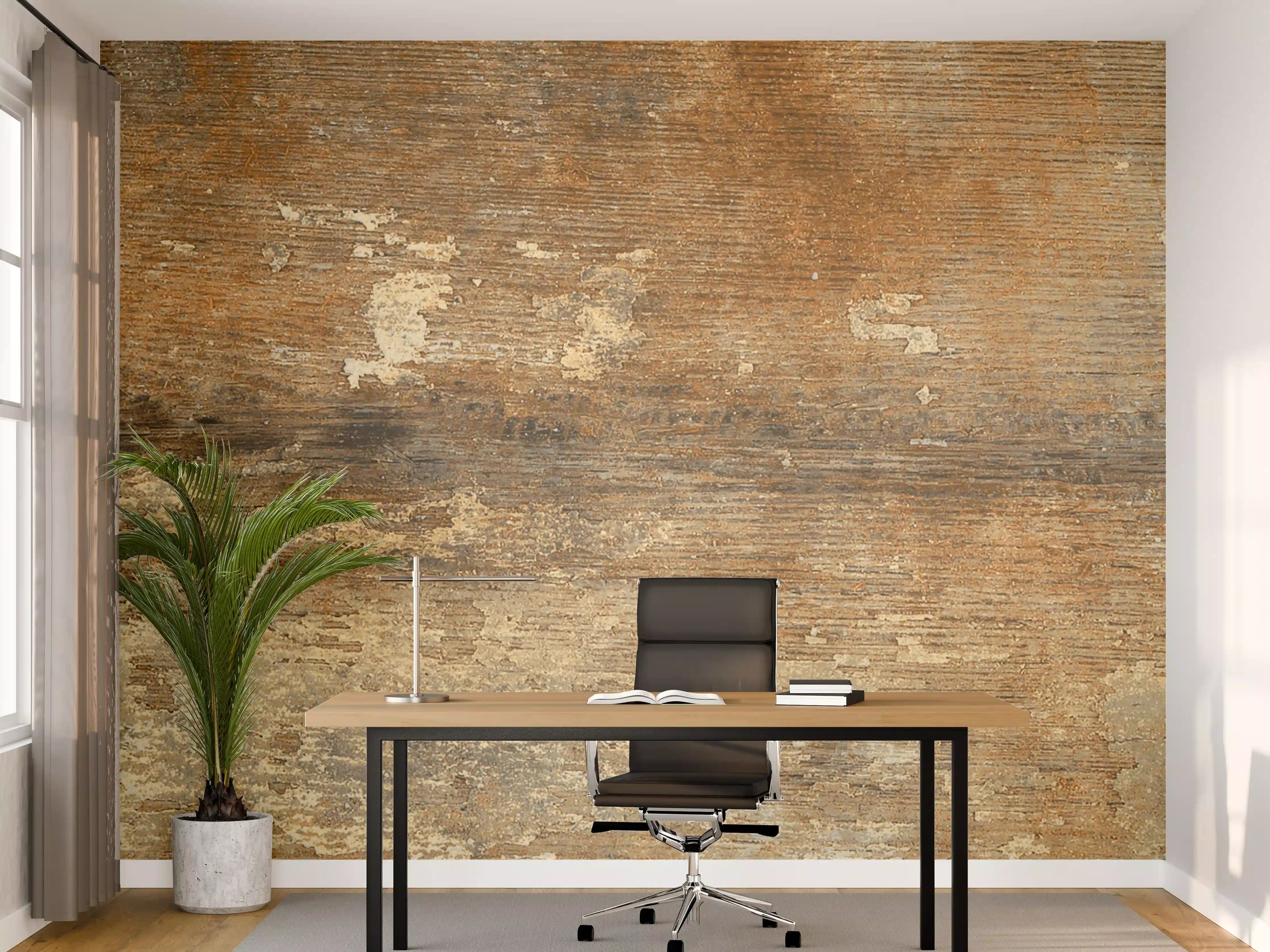 Büro Wandgestaltung - Antike Eichenholz-Textur