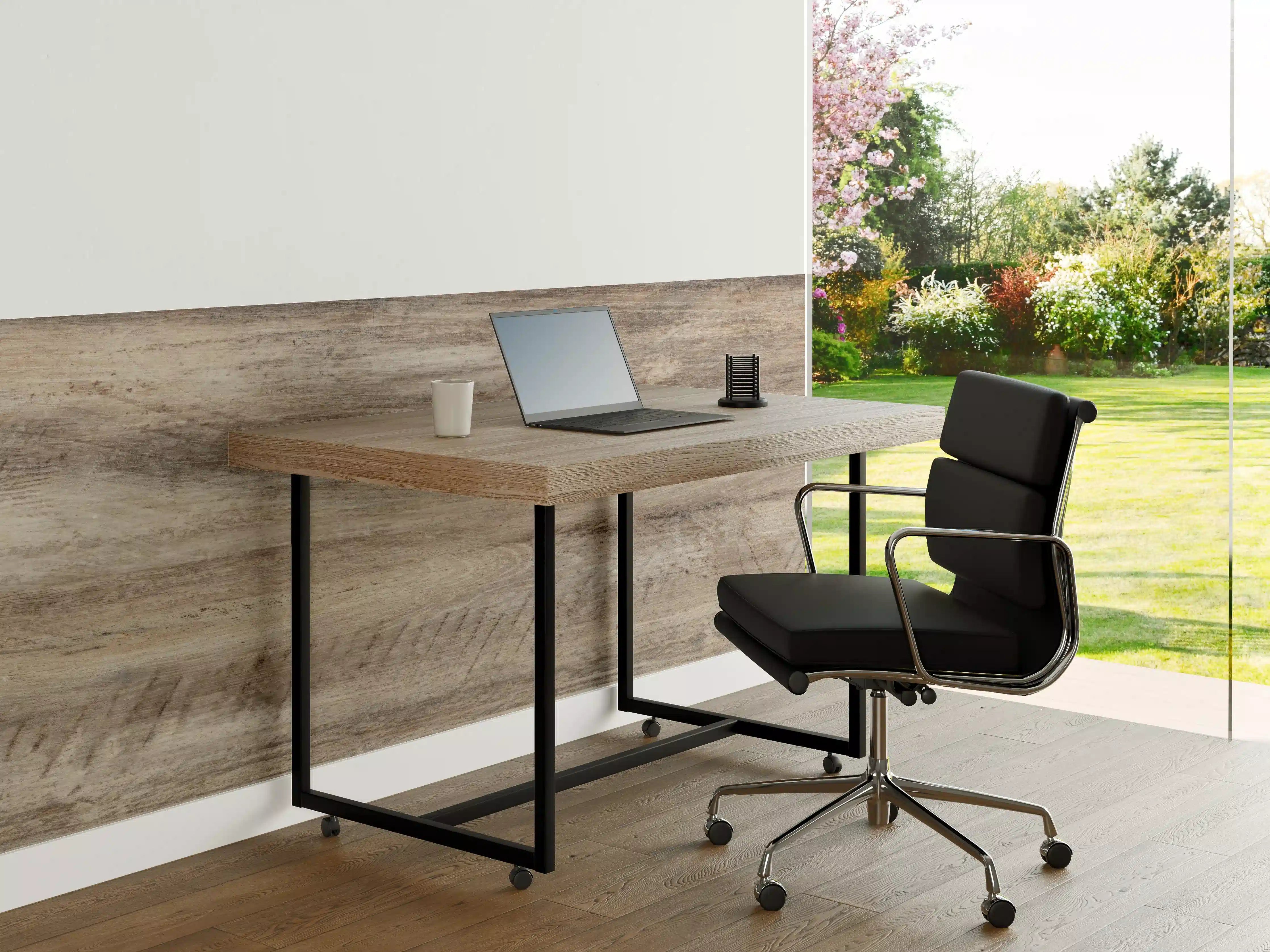 Büro Wandgestaltung - Antike Holztextur