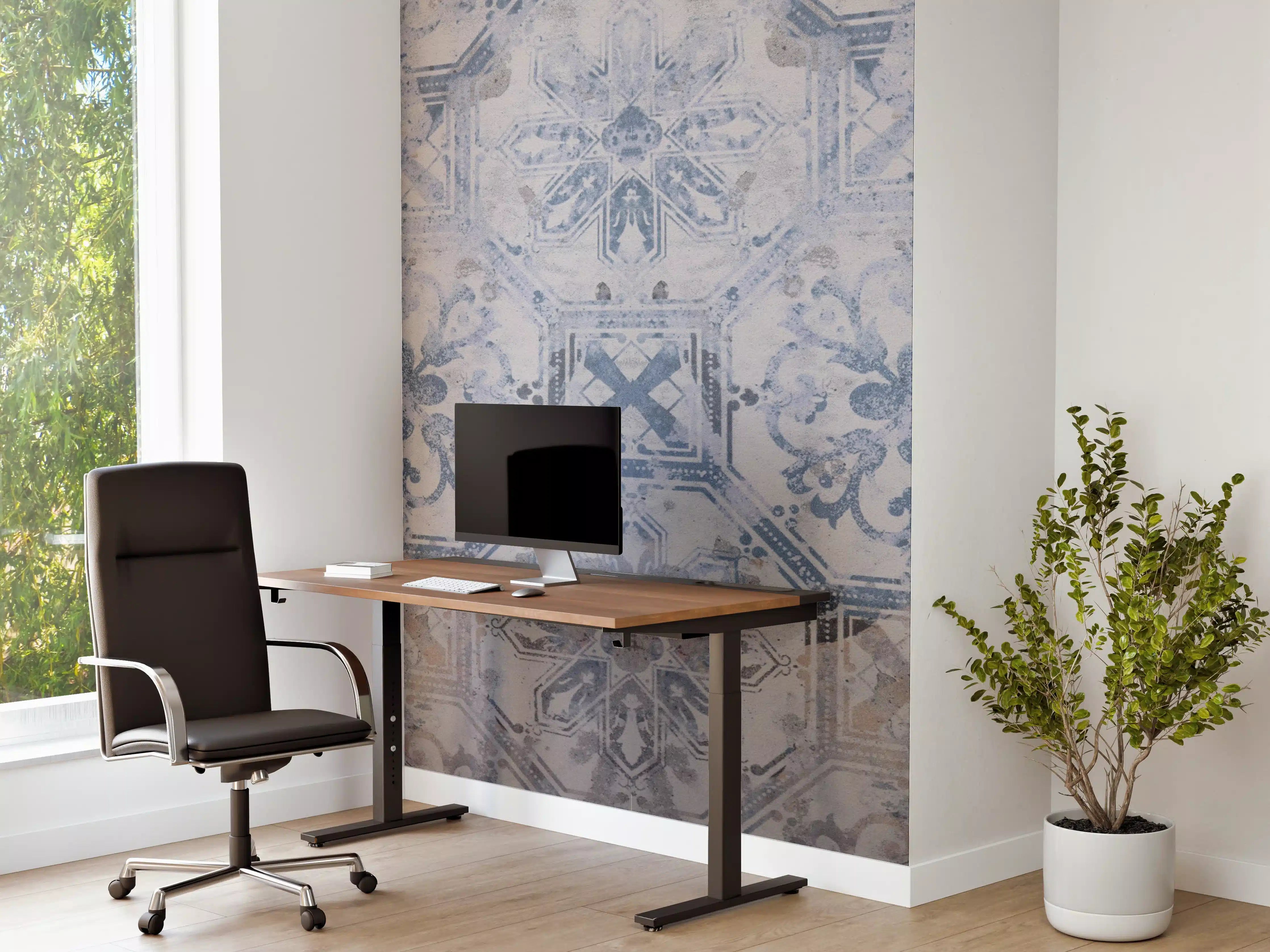 Büro Wandgestaltung - Aquarall Vintage Fliesen