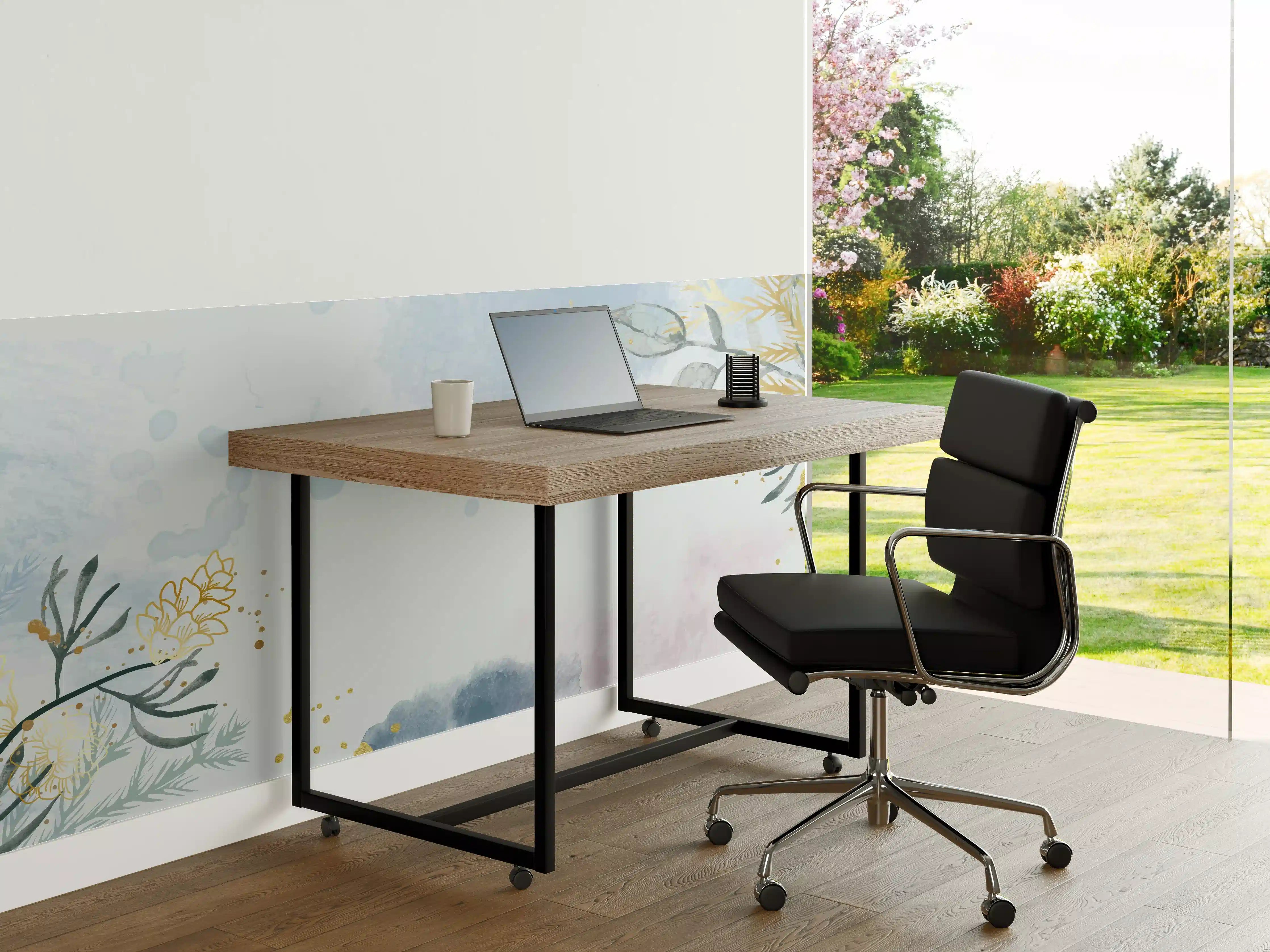 Büro Wandgestaltung - Aquarell Blüten Pastell