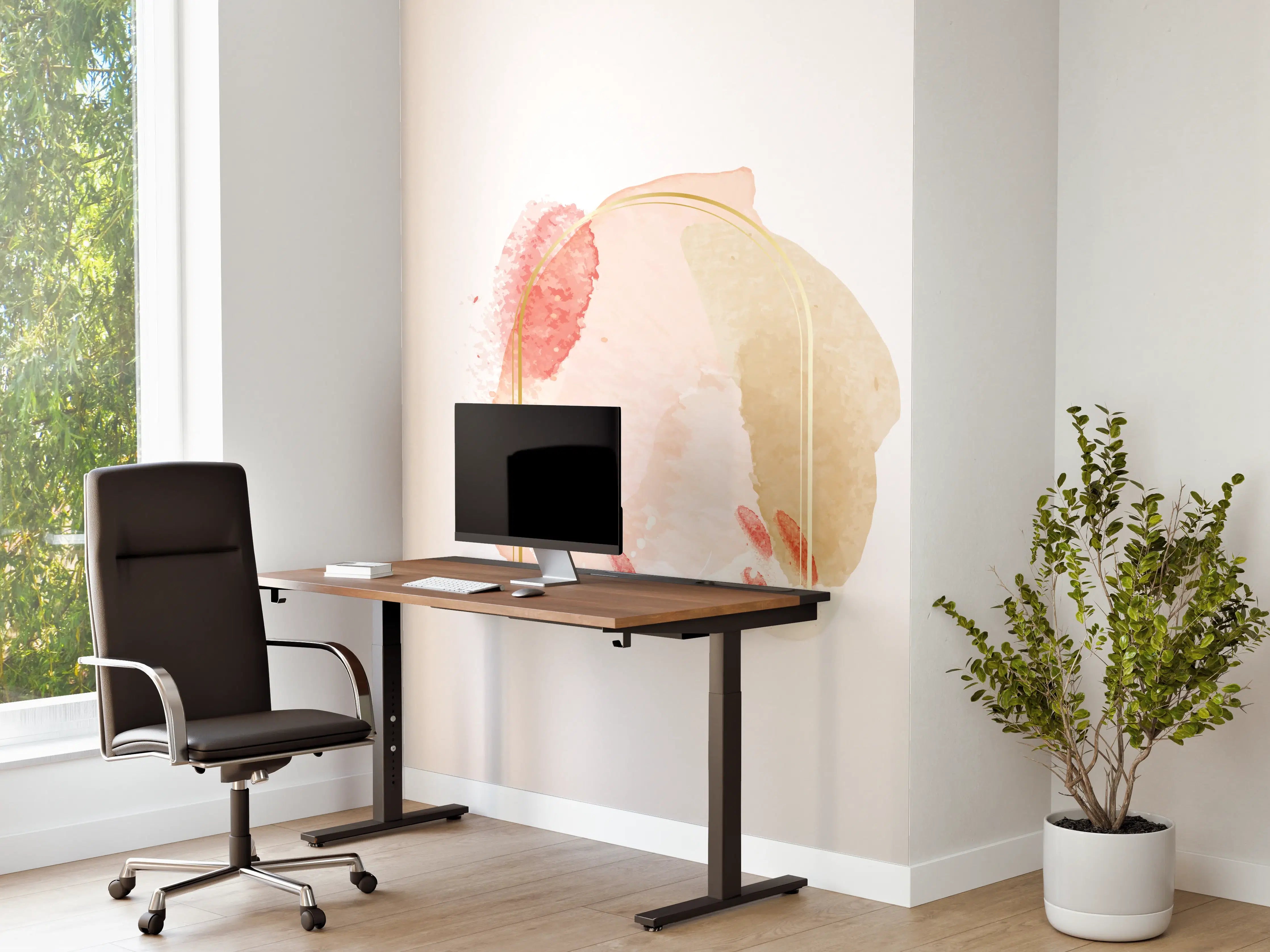 Büro Wandgestaltung - Aquarell Flecken Pastell Set