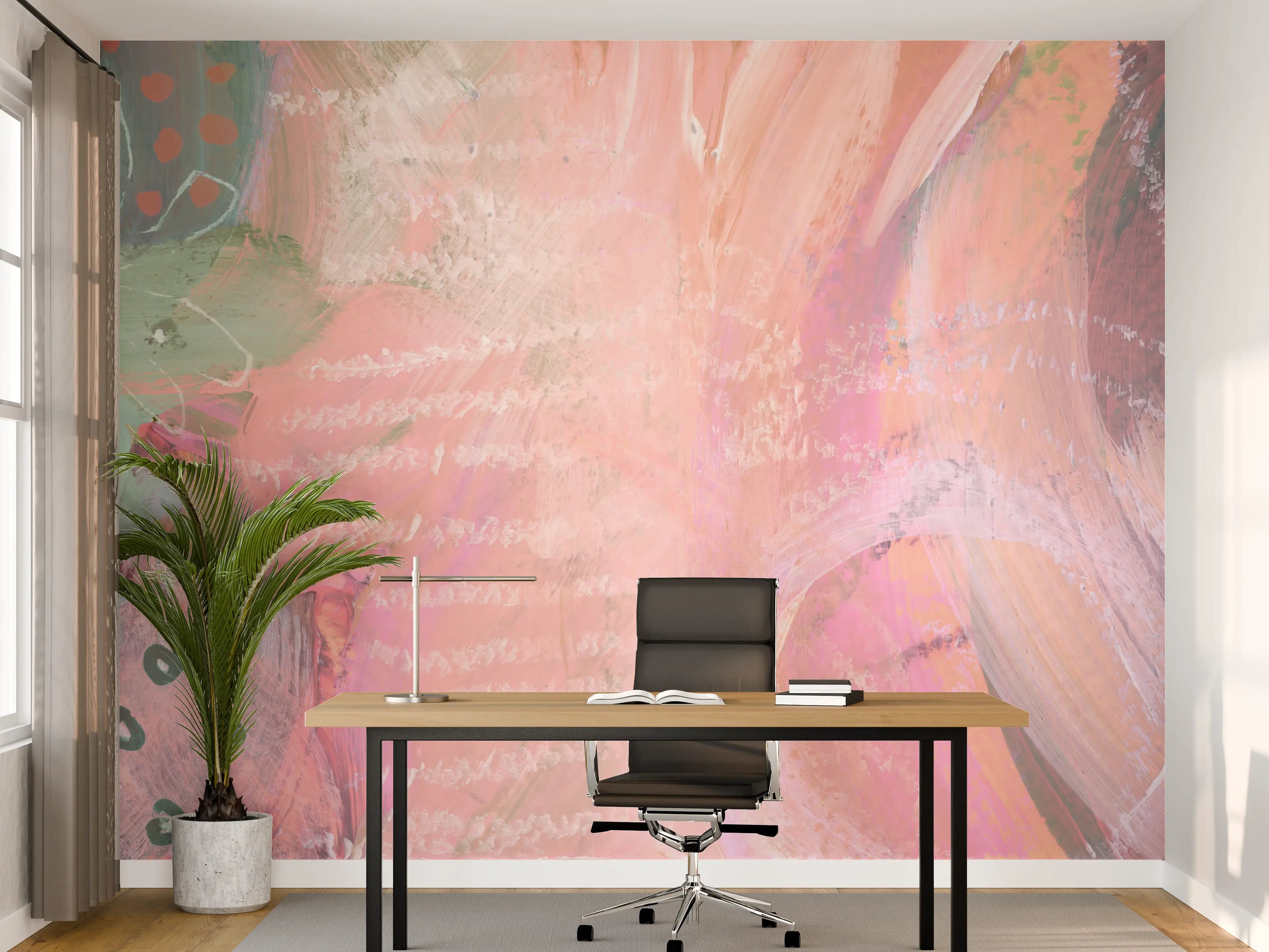 Büro Wandgestaltung - Aquarell Kunst - Fleck Malerei