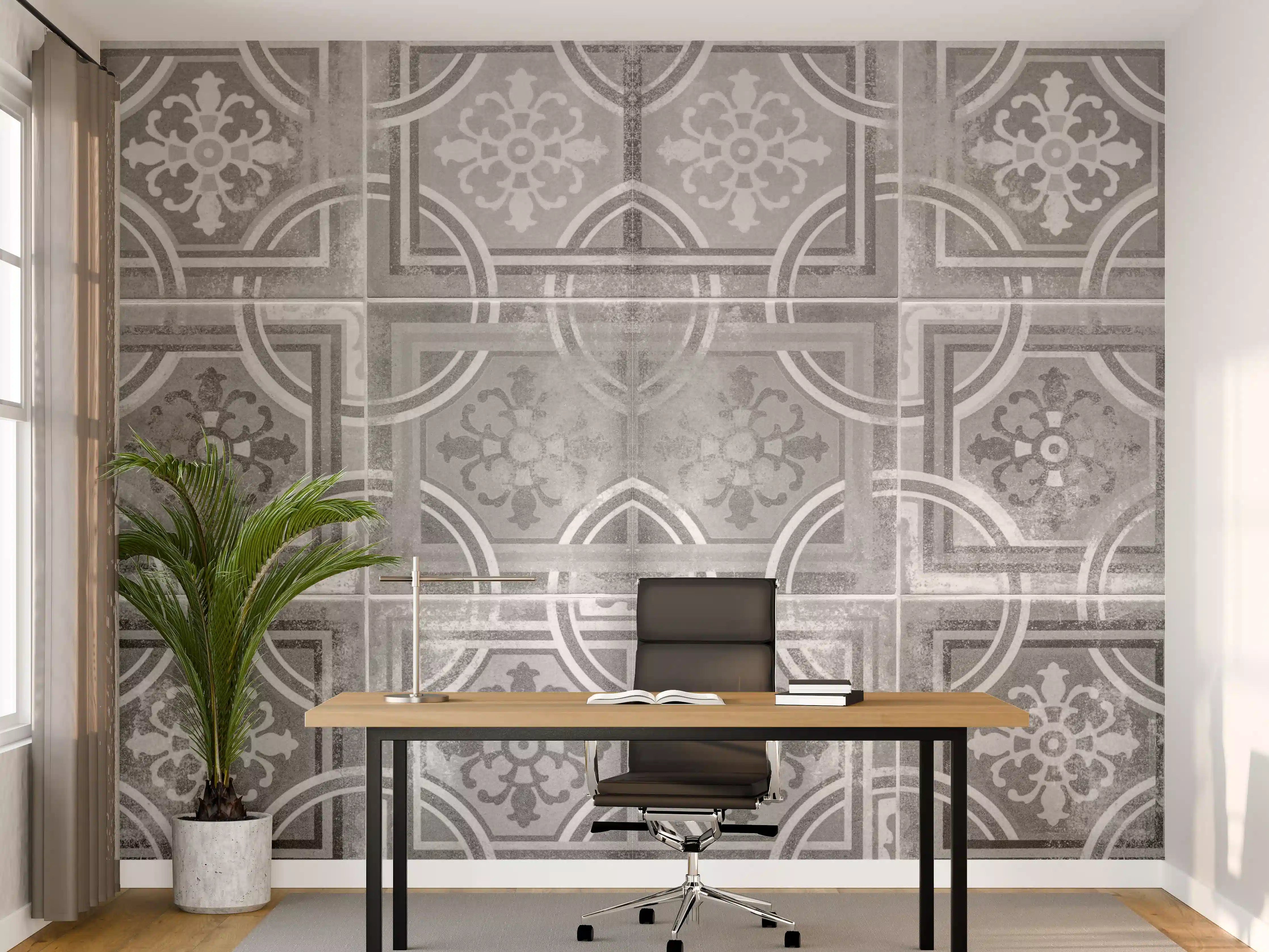 Büro Wandgestaltung - Arabische schäbige Fliesen Hintergrund