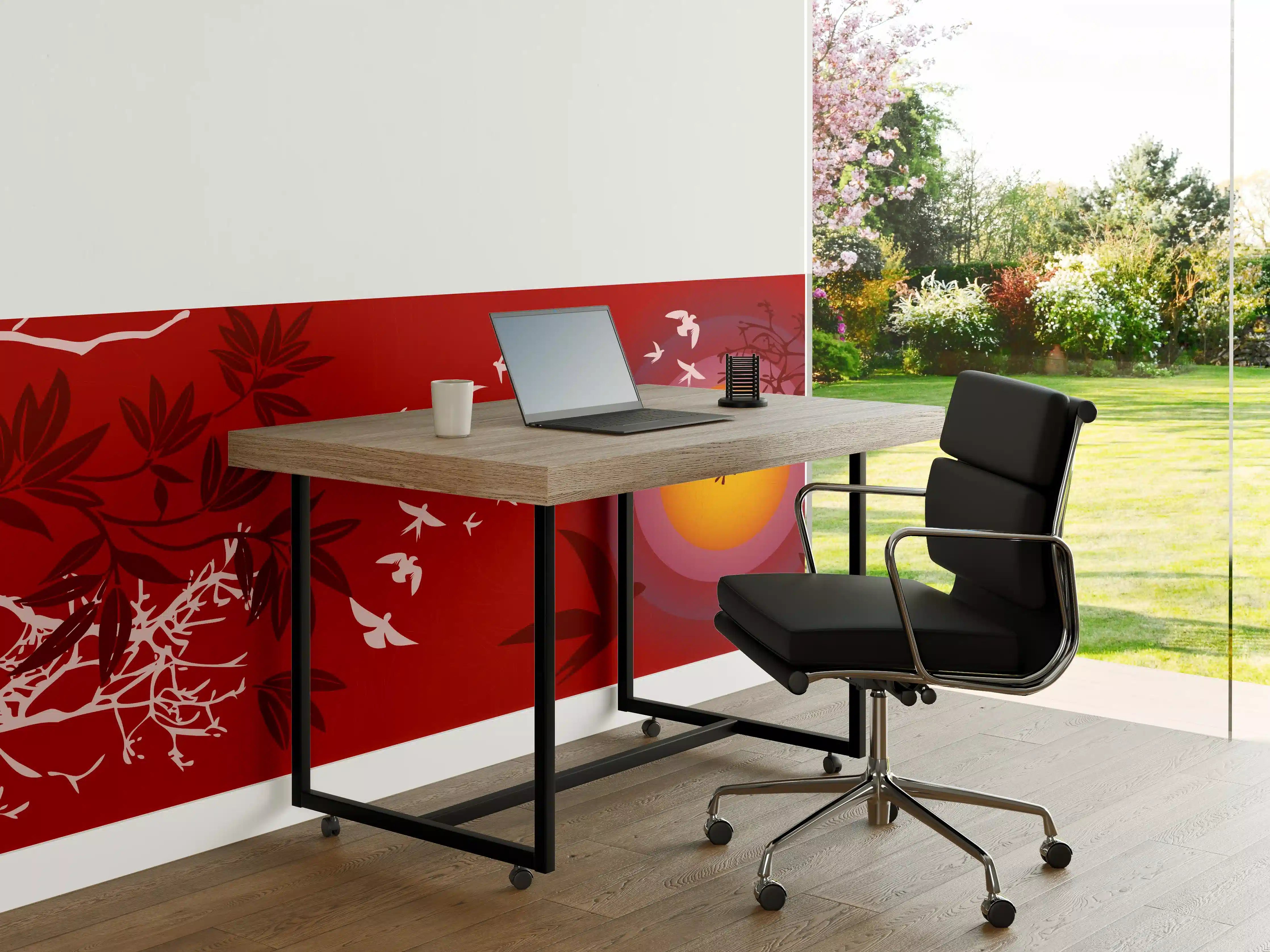 Büro Wandgestaltung - Asiatischer Sonnenuntergang Rot