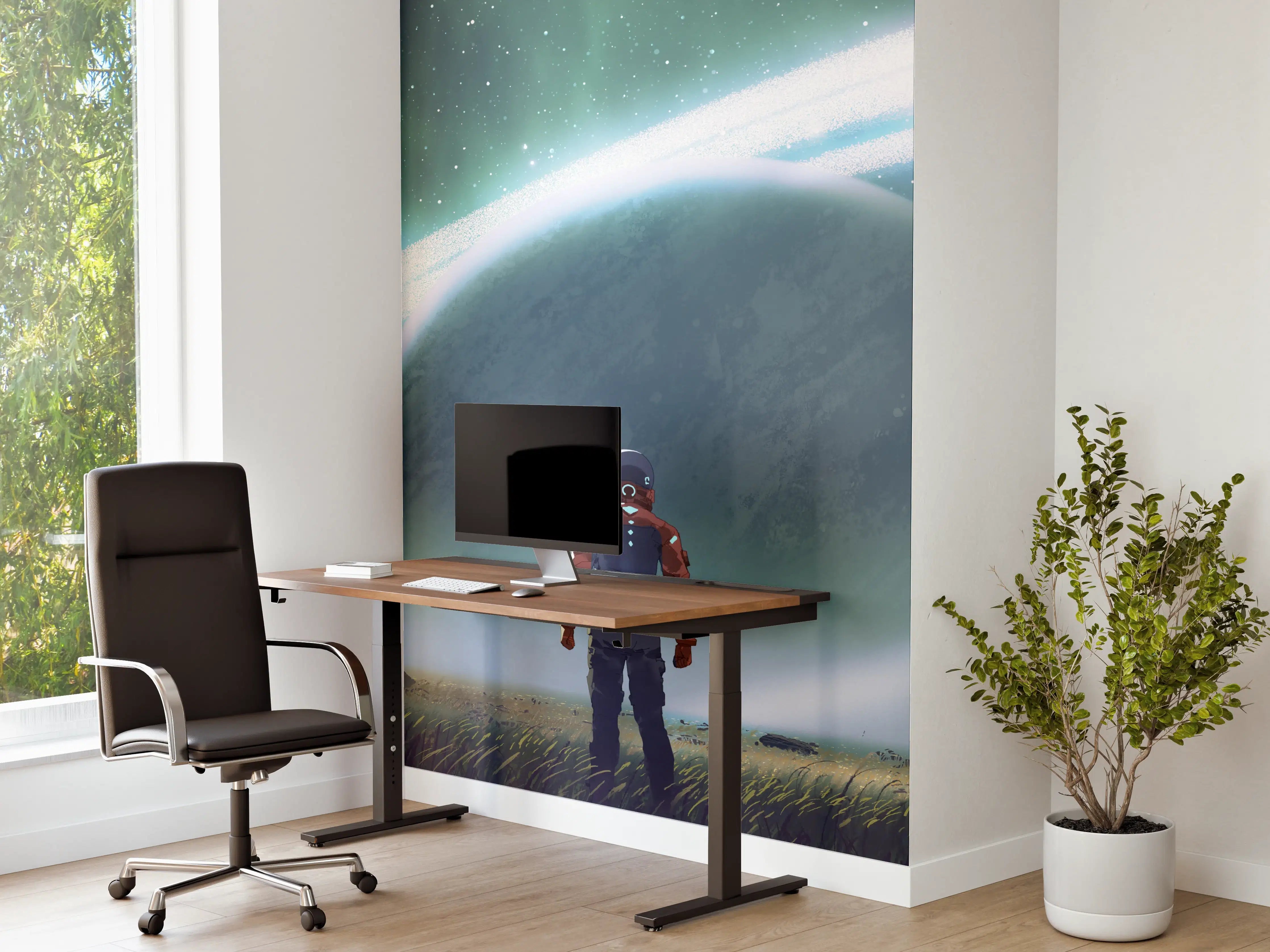 Büro Wandgestaltung - Astronaut Planeten-Erkundung