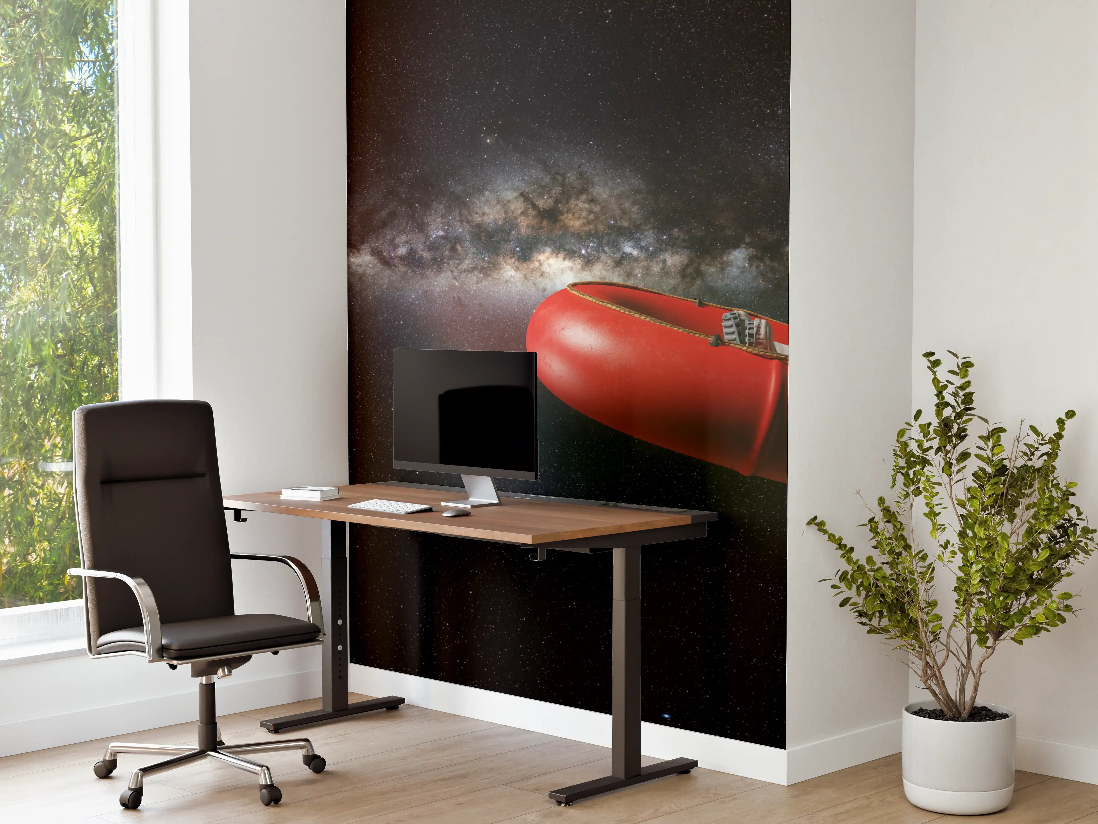 Büro Wandgestaltung - Astronaut in Space Schlauchboot