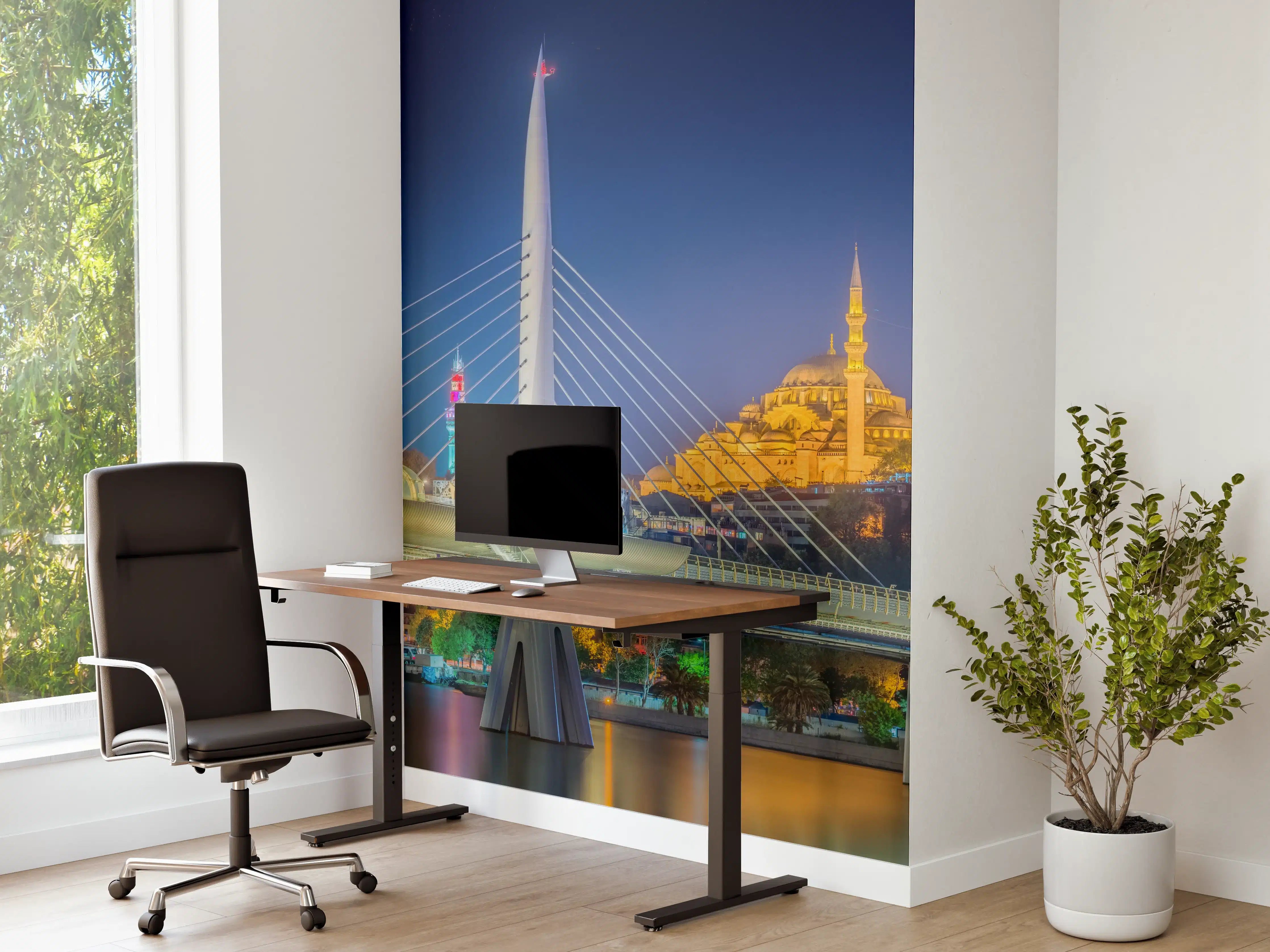 Büro Wandgestaltung - Atatürk-Brücke bei Nacht - Istanbul