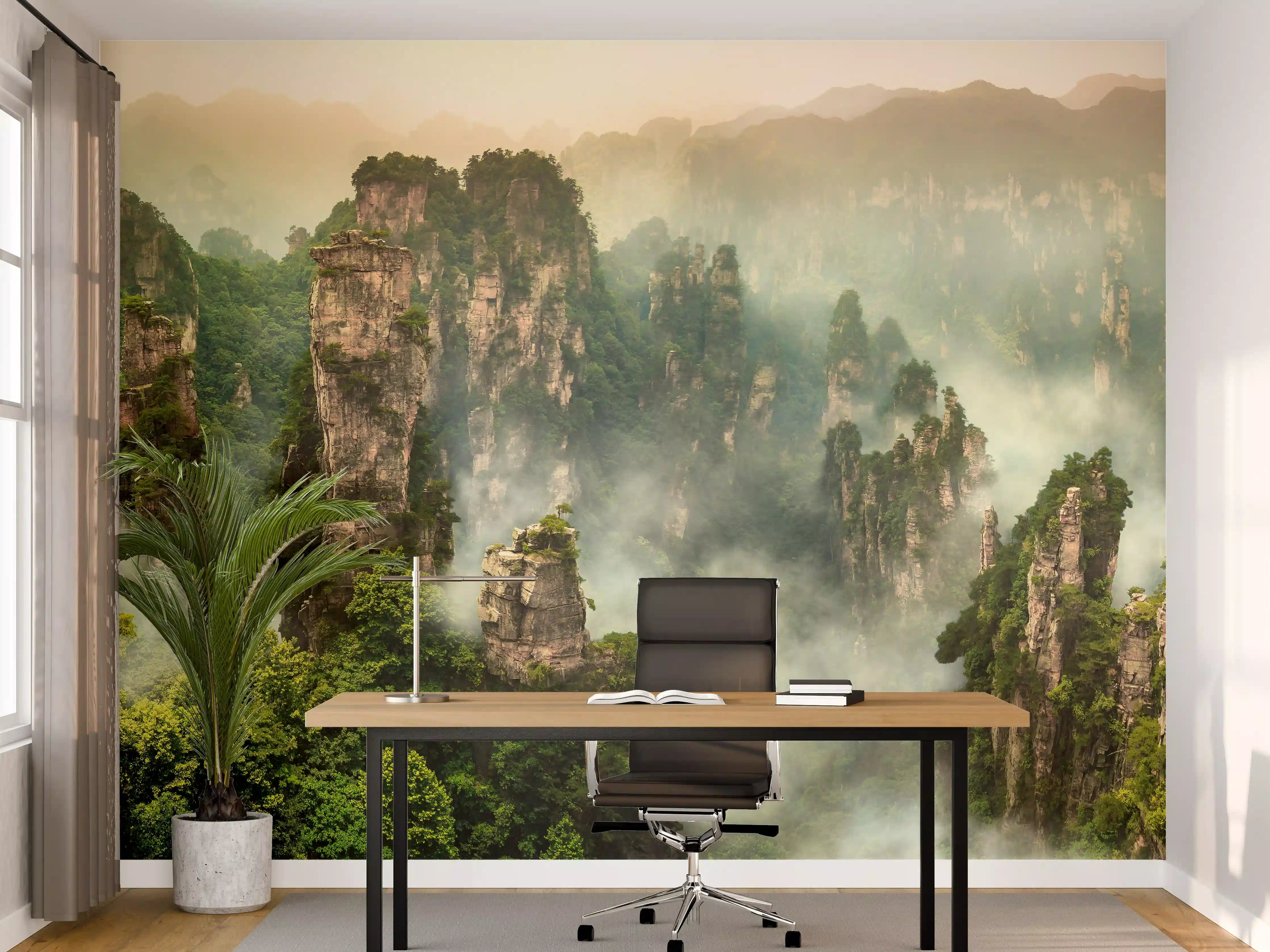 Büro Wandgestaltung - Atemberaubende Landschaft in China
