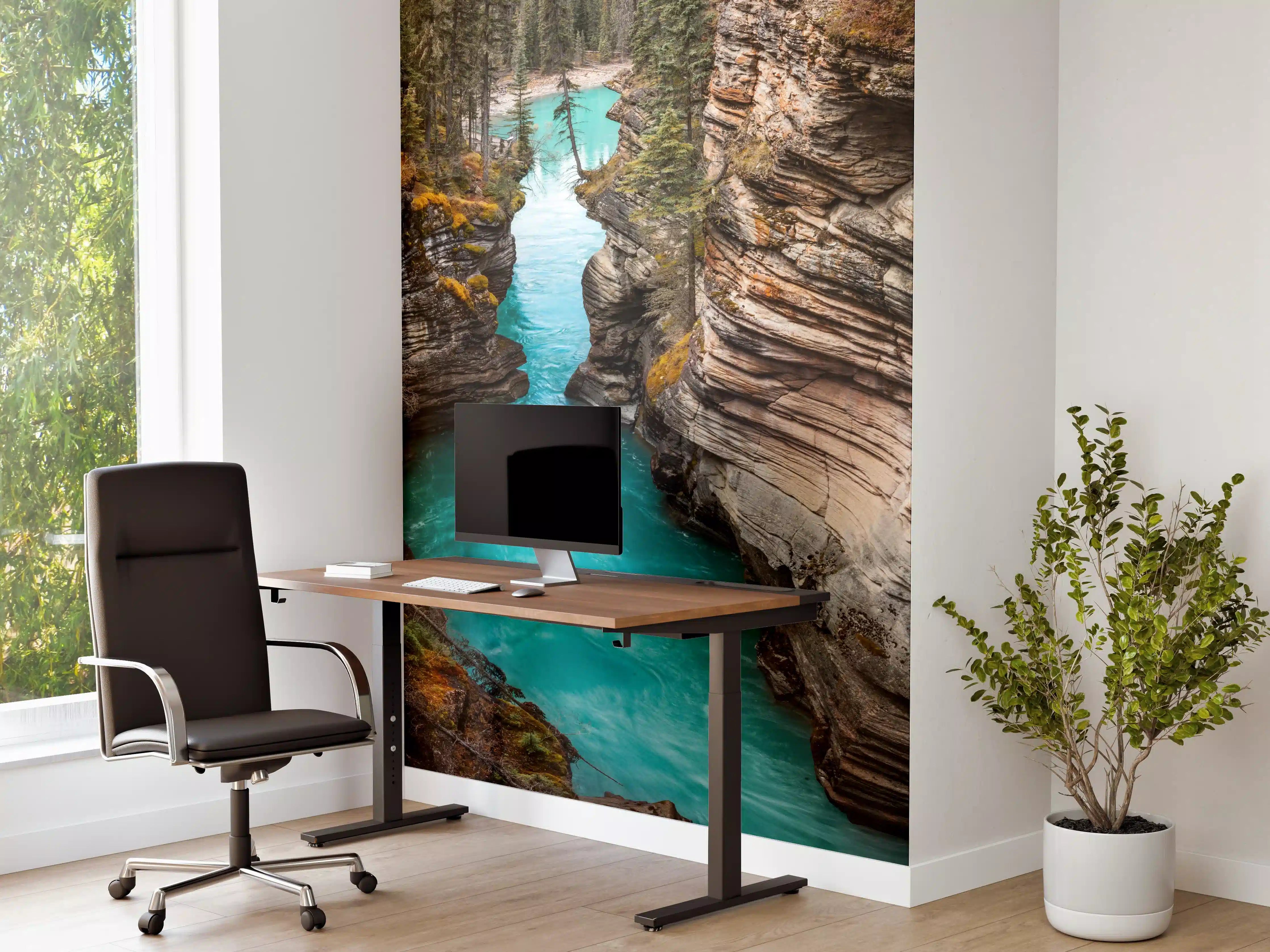 Büro Wandgestaltung - Athabasca Wasserfälle - Kanada