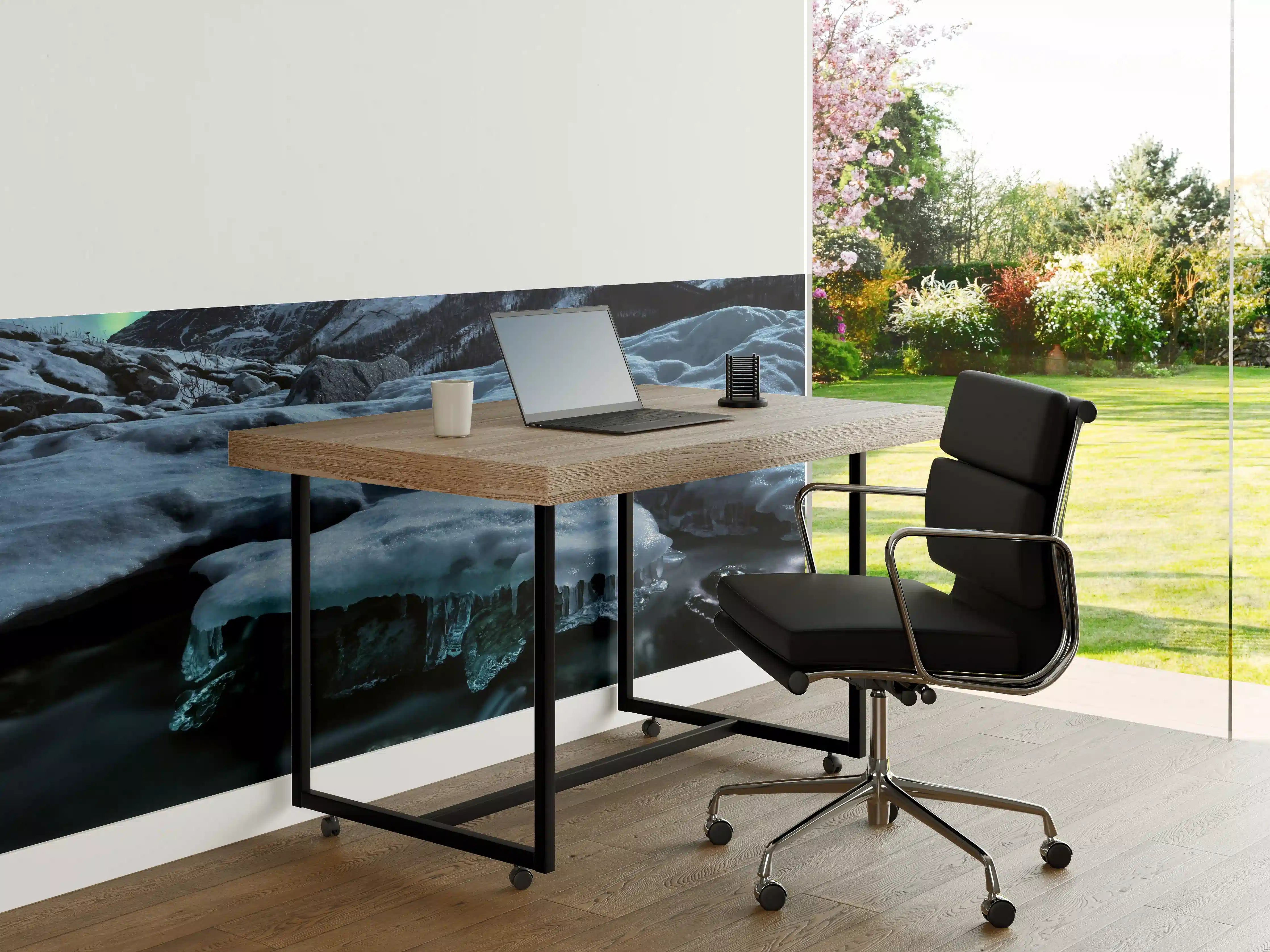 Büro Wandgestaltung - Aurora über Eisbergspitze