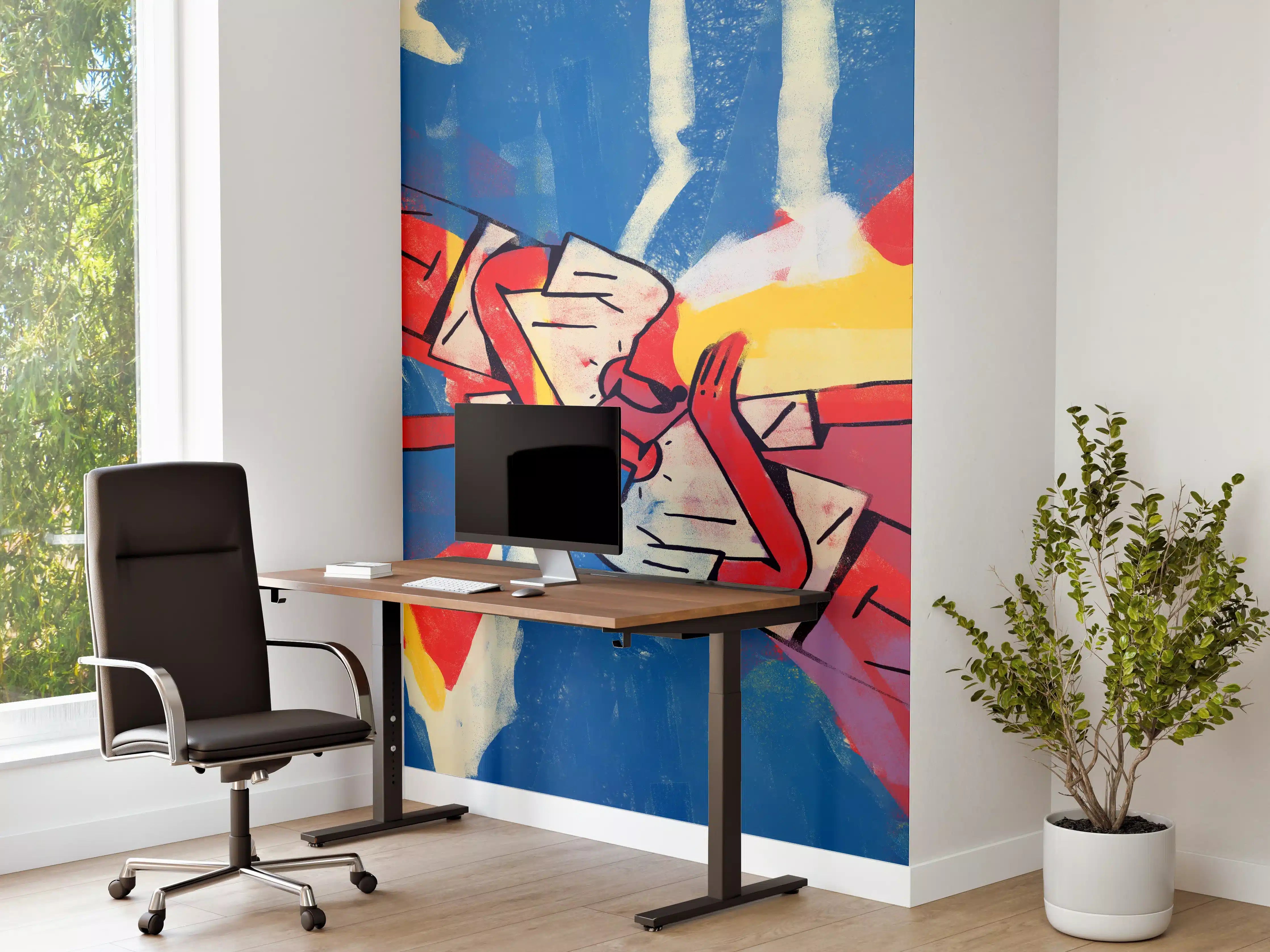 Büro Wandgestaltung - Ausgewogene Formen - Abstrakt
