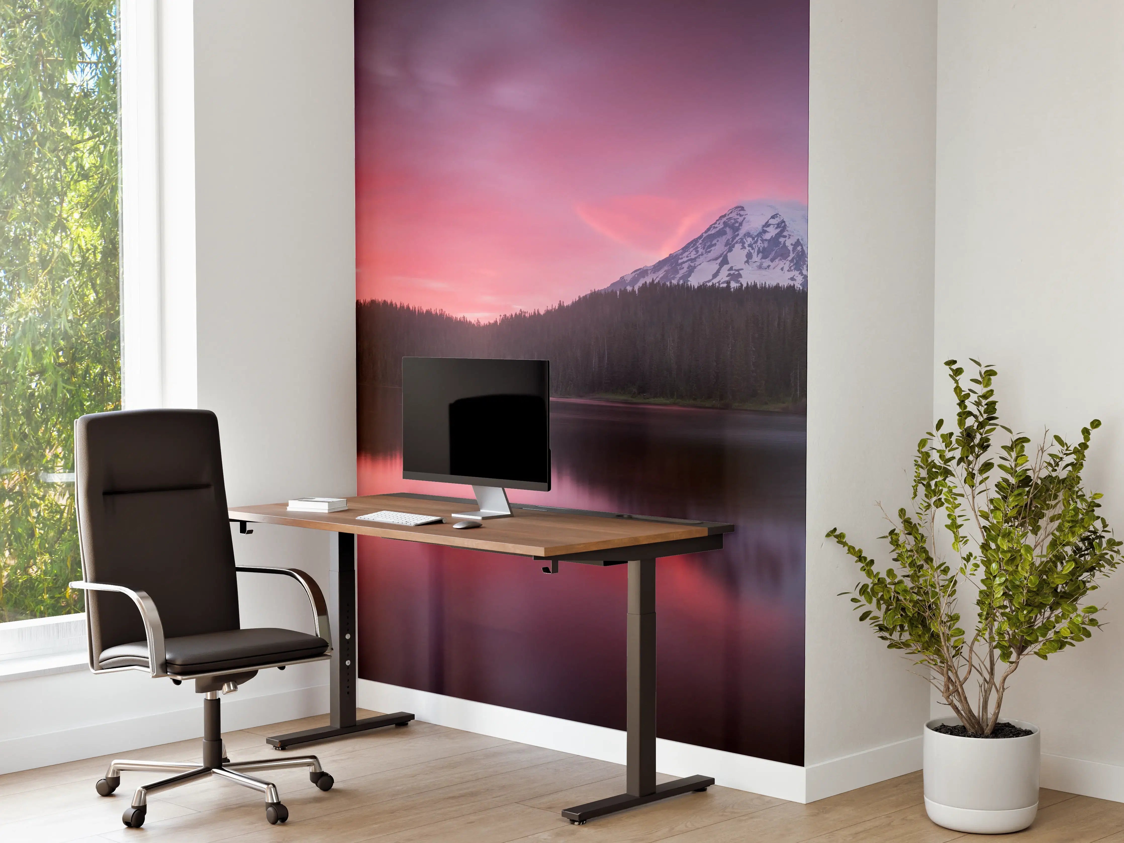 Büro Wandgestaltung - Aussicht auf den Mount Rainier