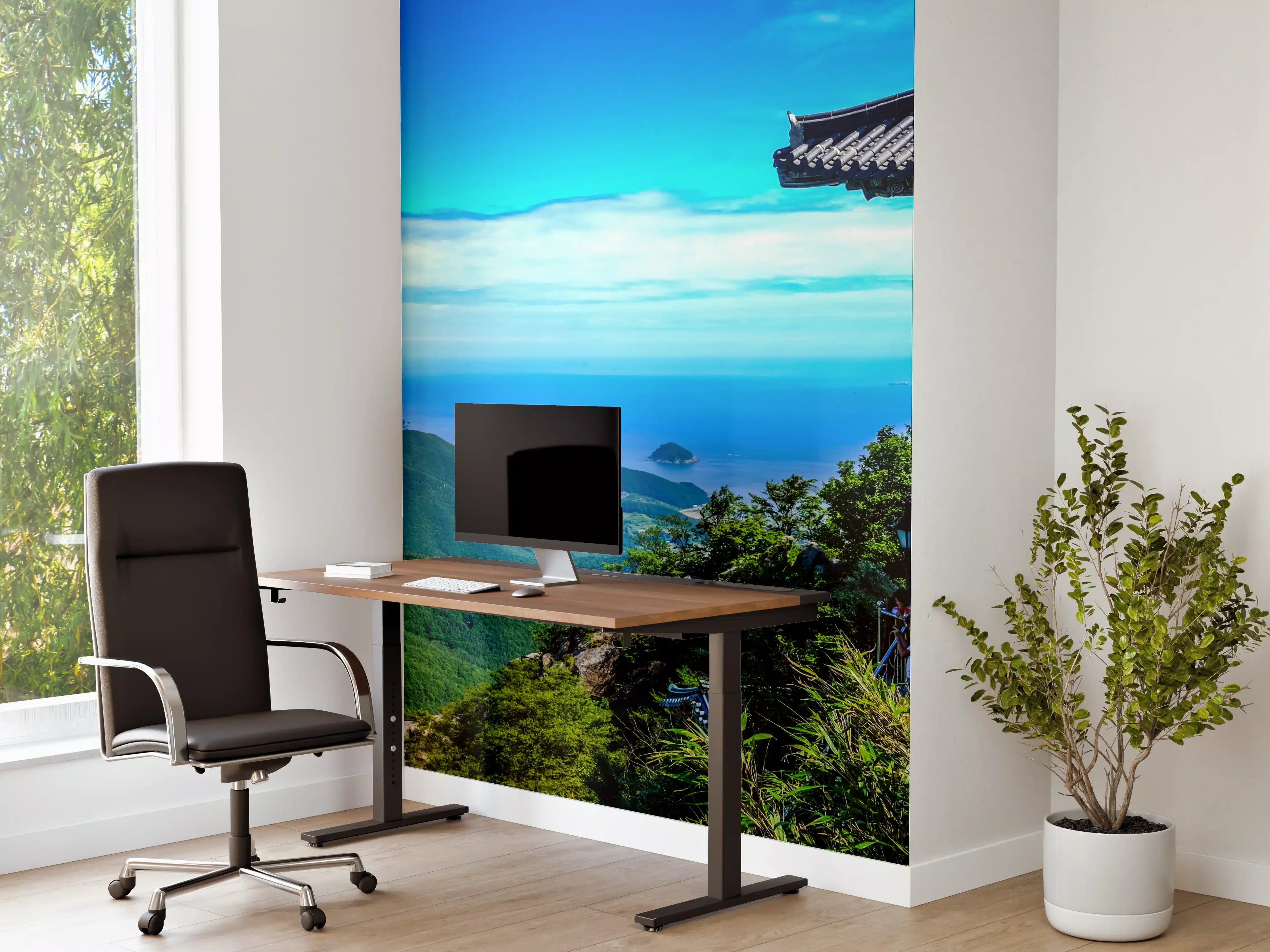 Büro Wandgestaltung - Aussicht eines Berges in Südkorea 