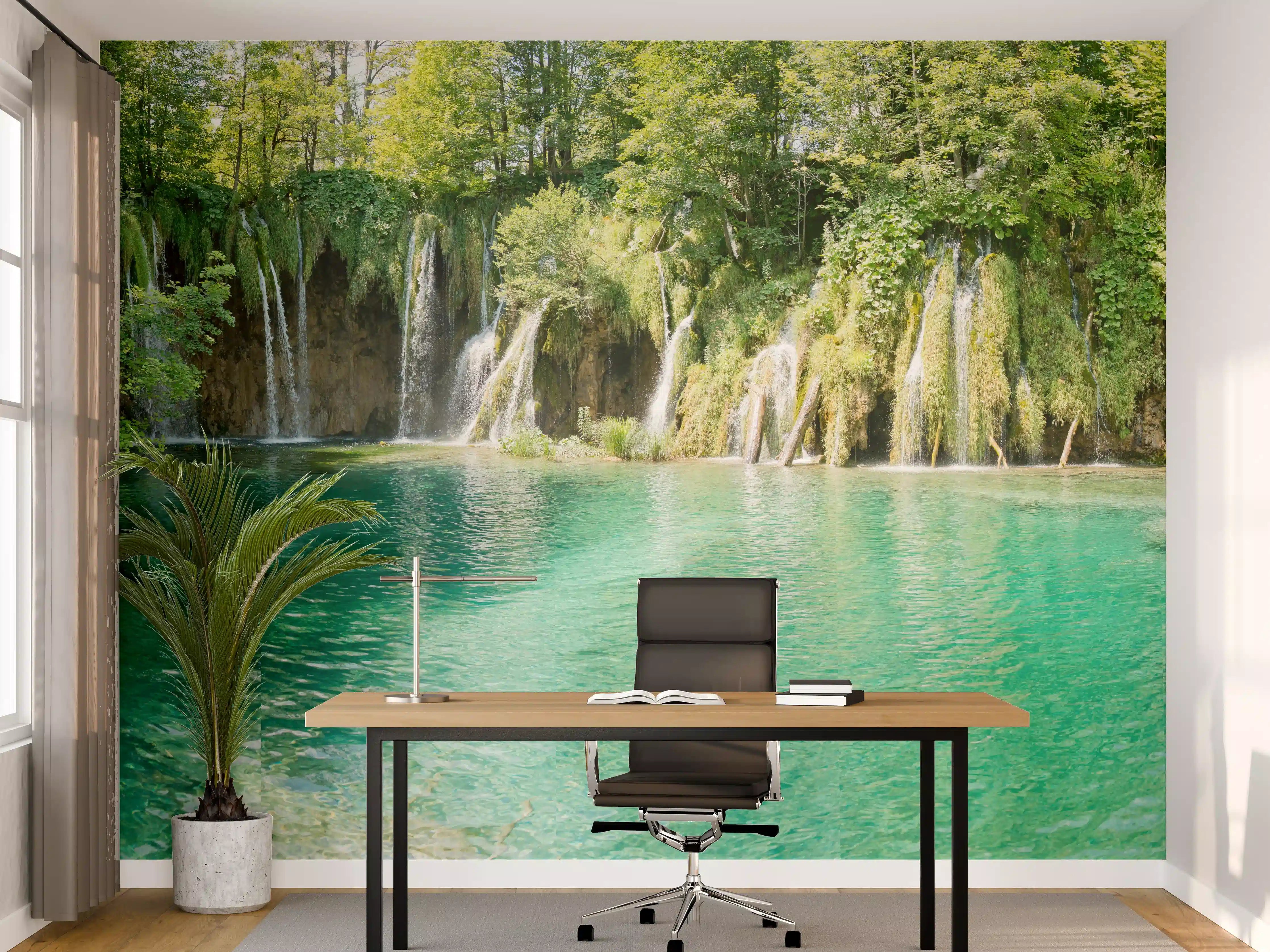 Büro Wandgestaltung - Aussicht im Nationalpark Plitvicer Seen - Kroatien
