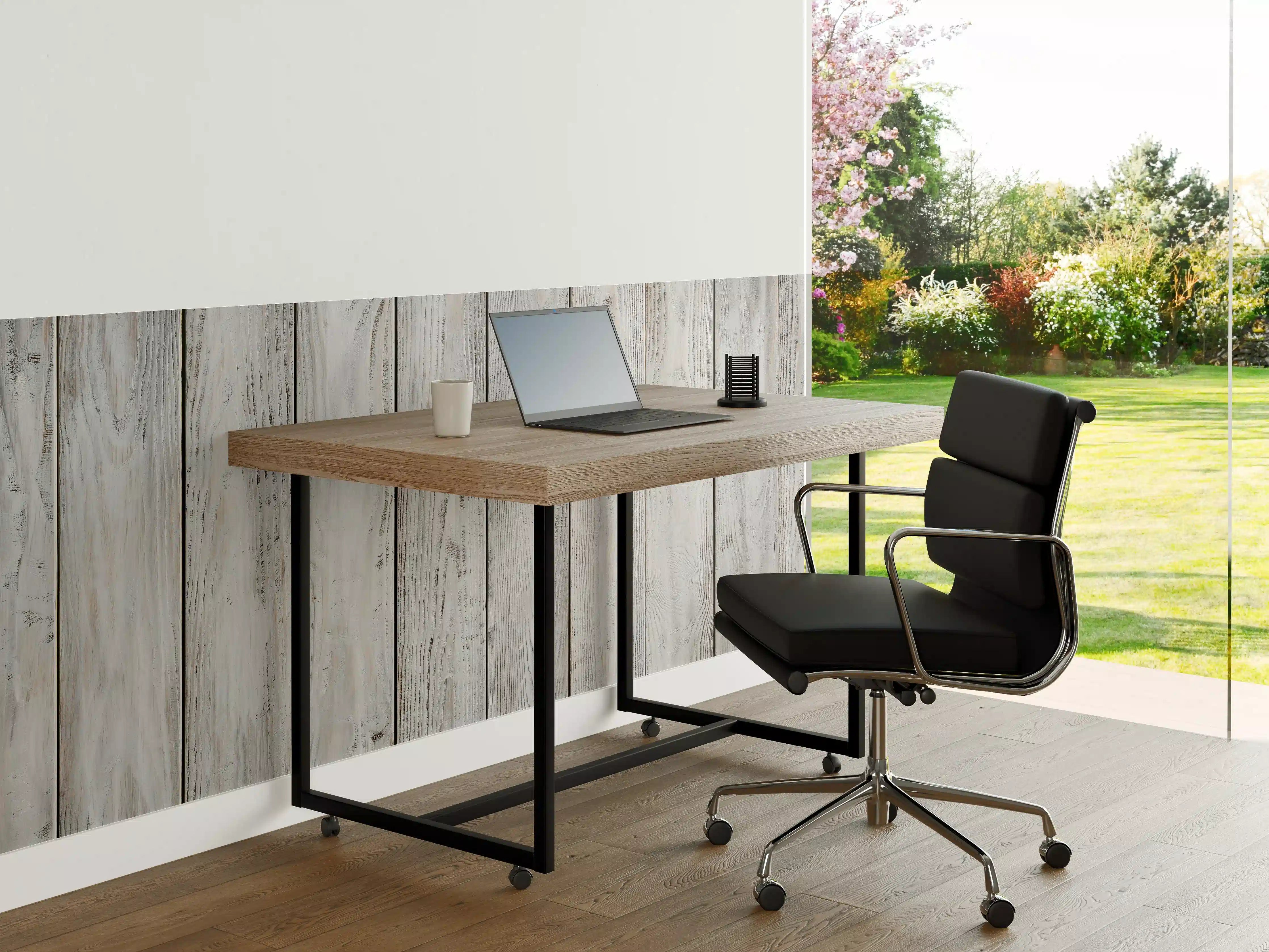 Büro Wandgestaltung - Authentisch weiß lackierte Bretter