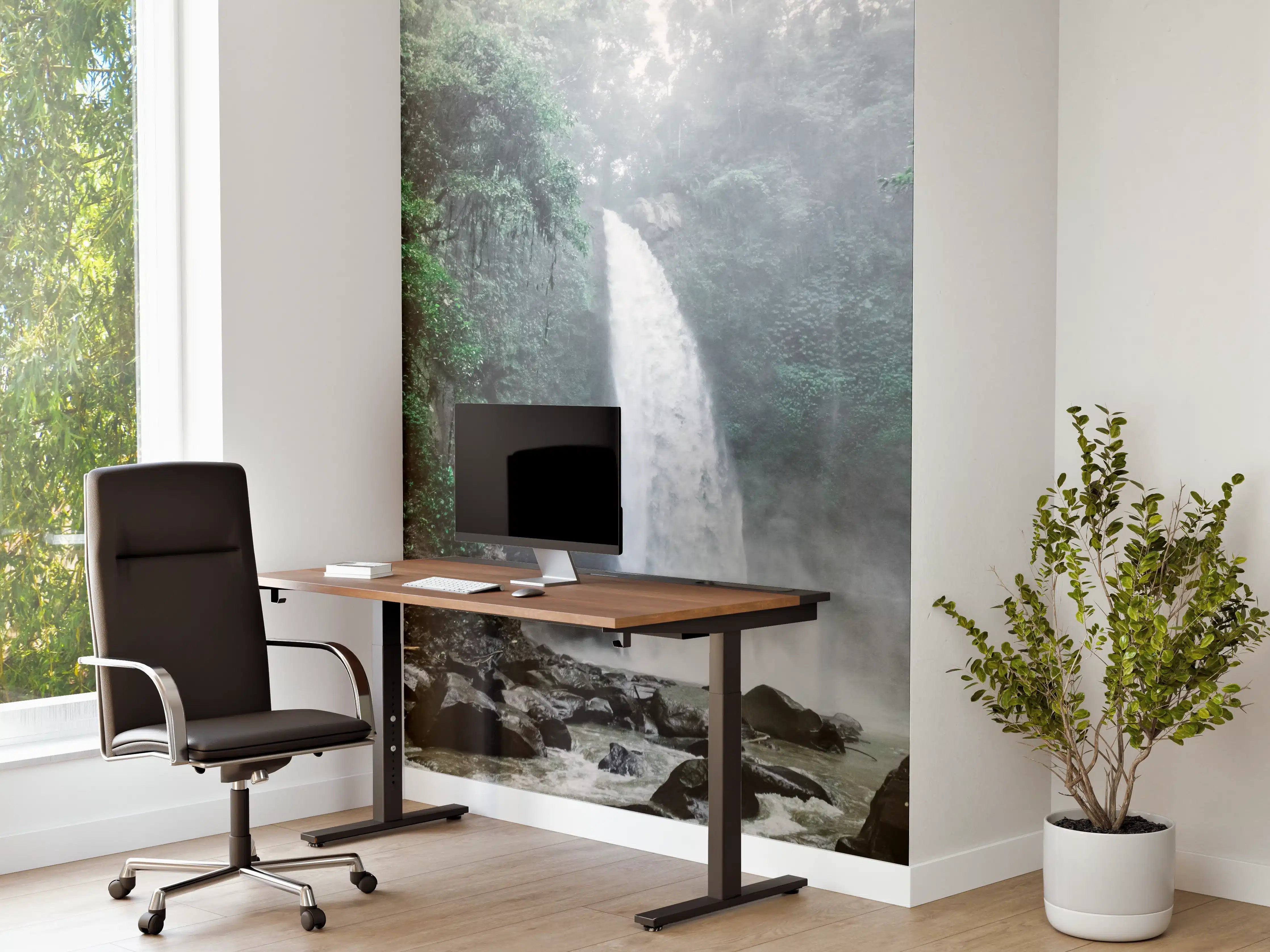 Büro Wandgestaltung - Bali-Wasserfall im tiefen Dschungel