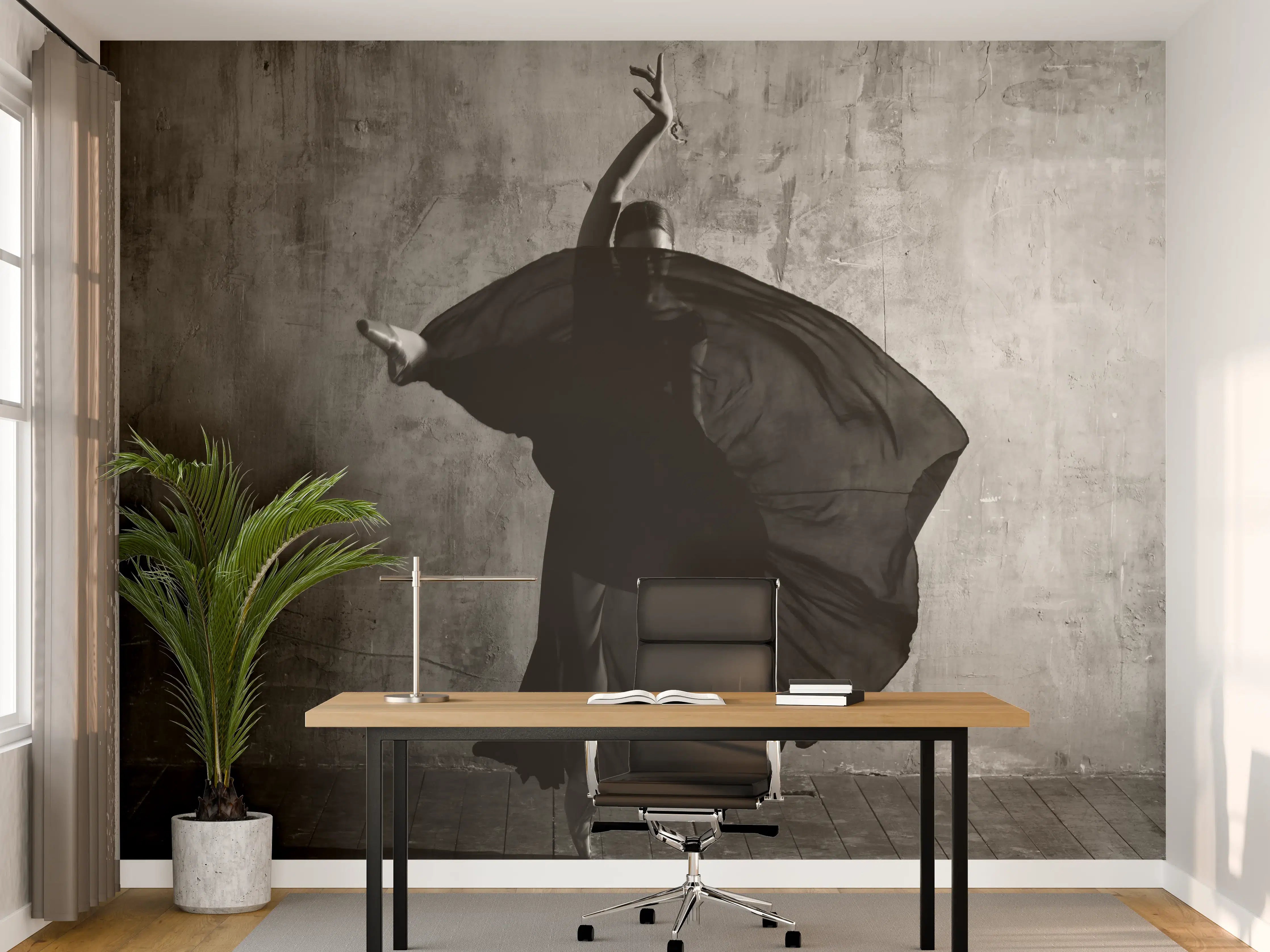 Büro Wandgestaltung - Ballerina im Ballsaal