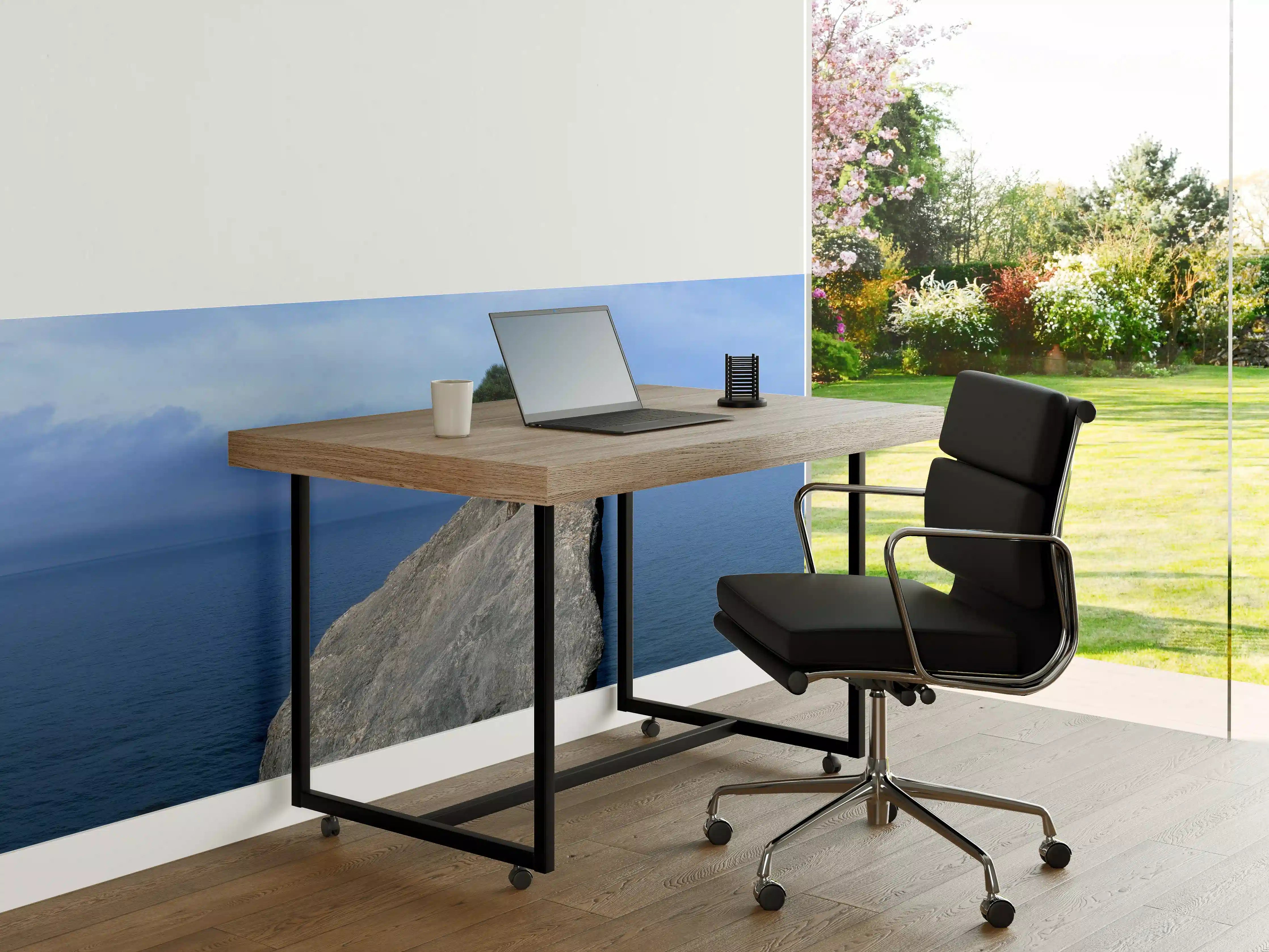 Büro Wandgestaltung - Baum auf Fels mitten im Ozean