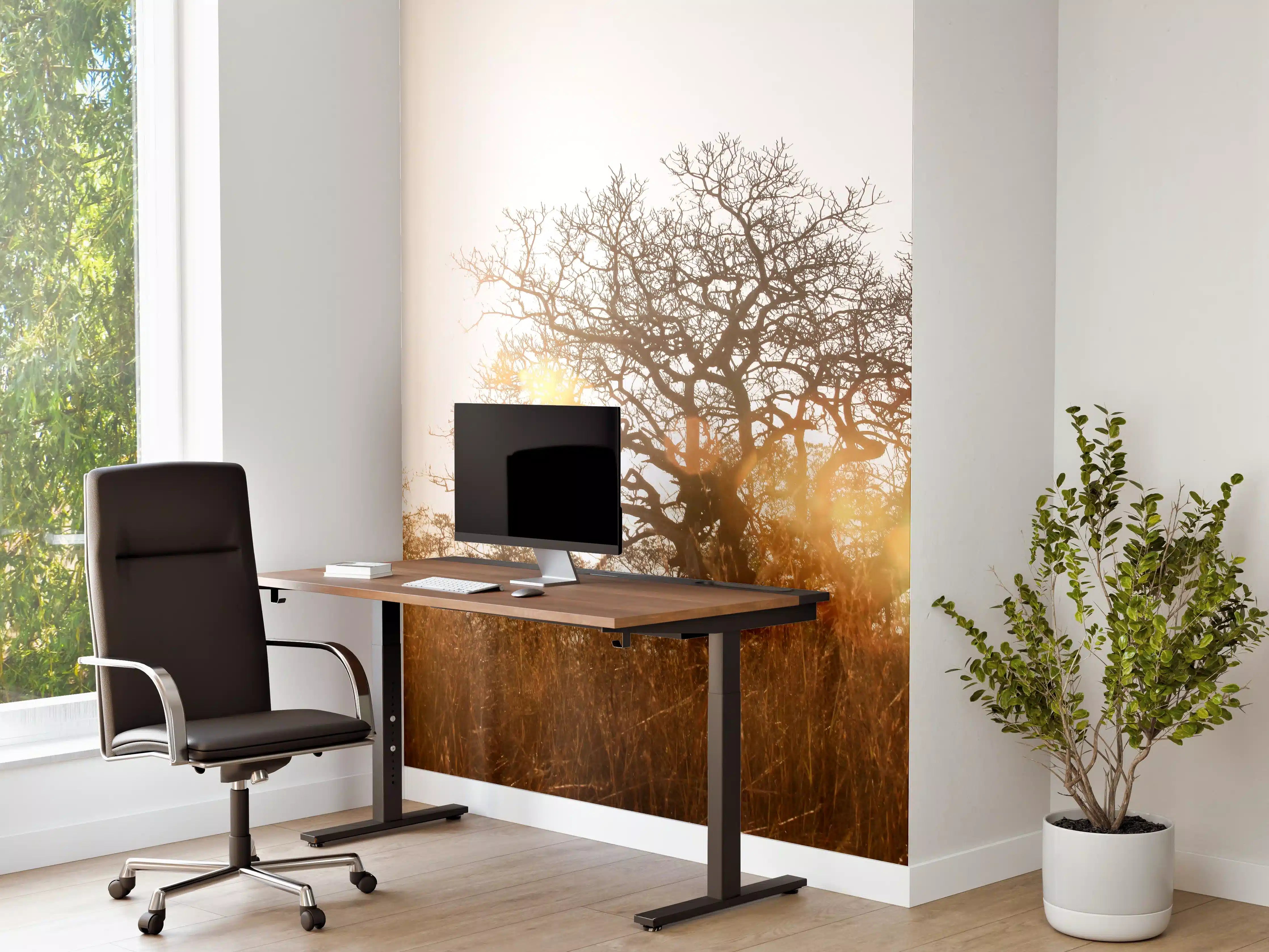 Büro Wandgestaltung - Baum im Feld