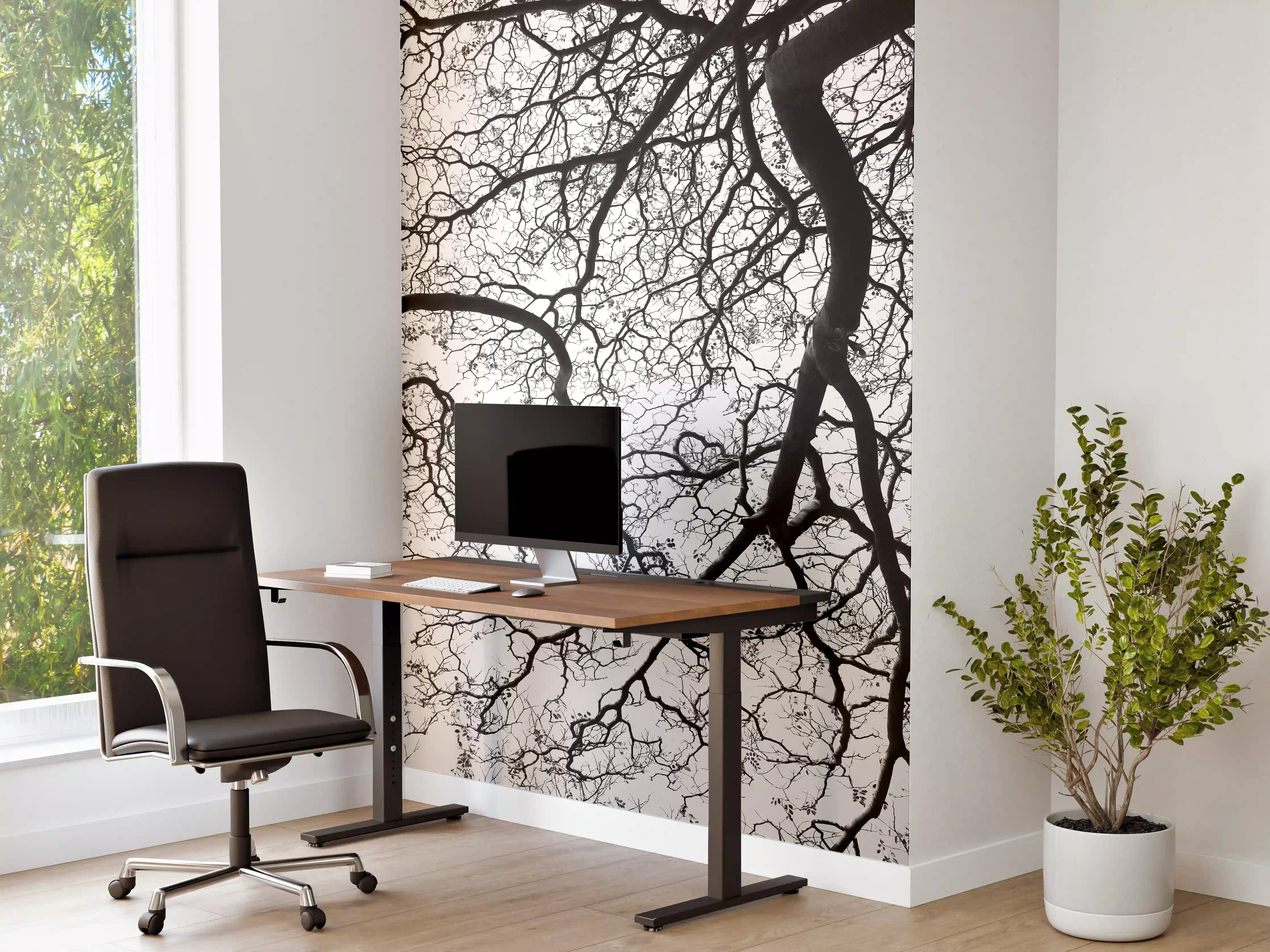 Büro Wandgestaltung - Baumkrone im Winterschlaf