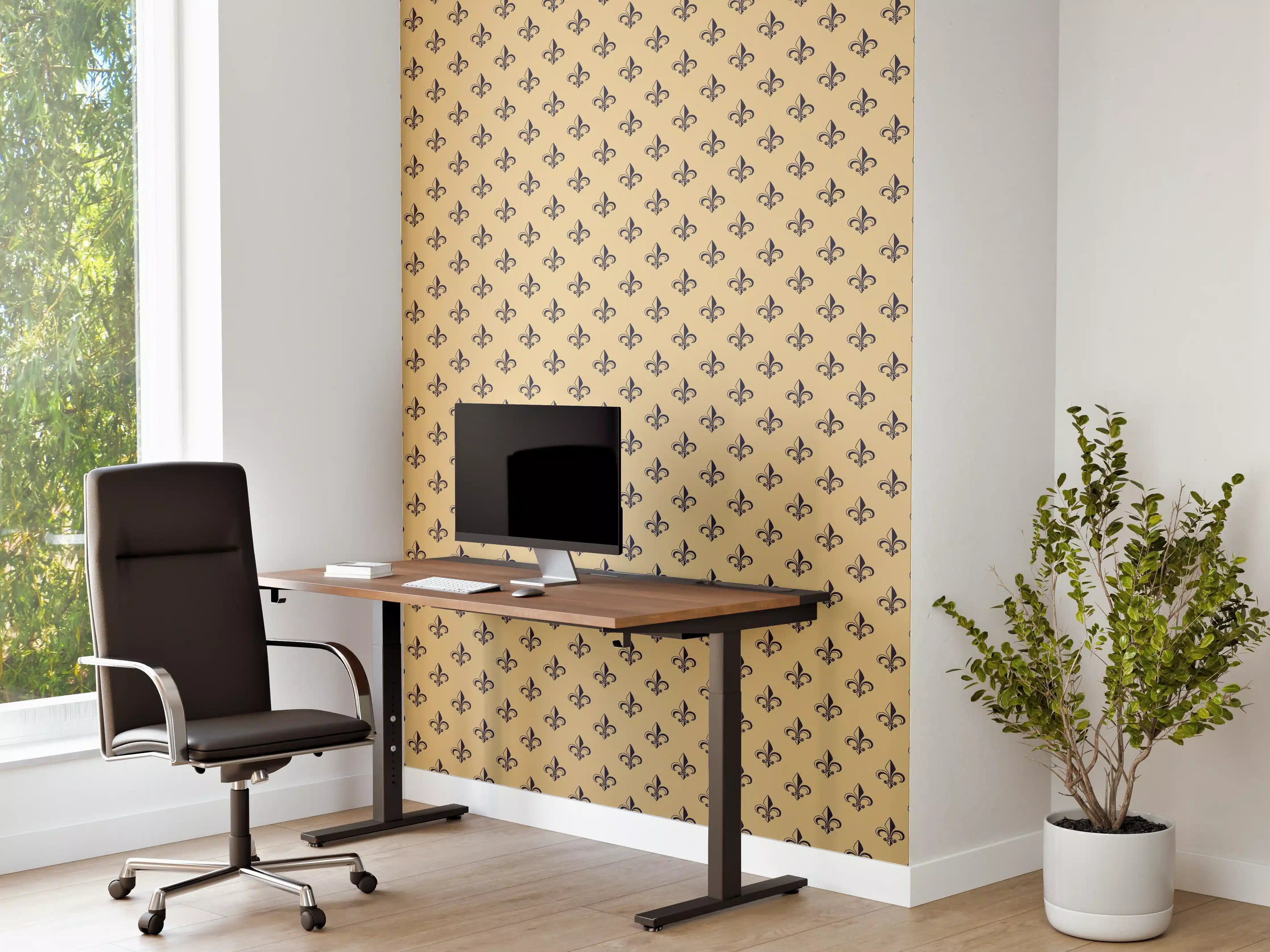 Büro Wandgestaltung - Beige Muster Eleganz