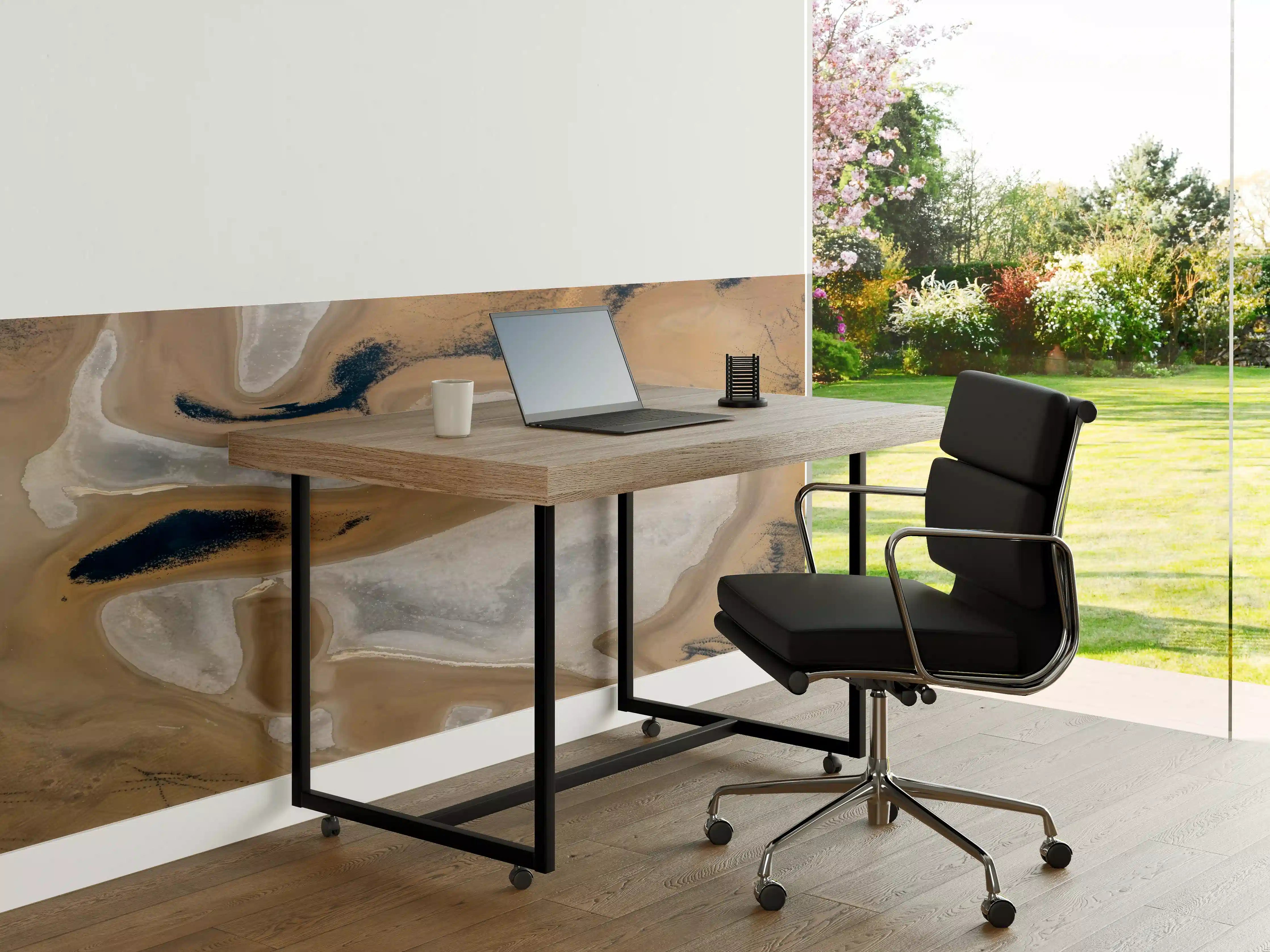 Büro Wandgestaltung - Beige Sand Abstraktion