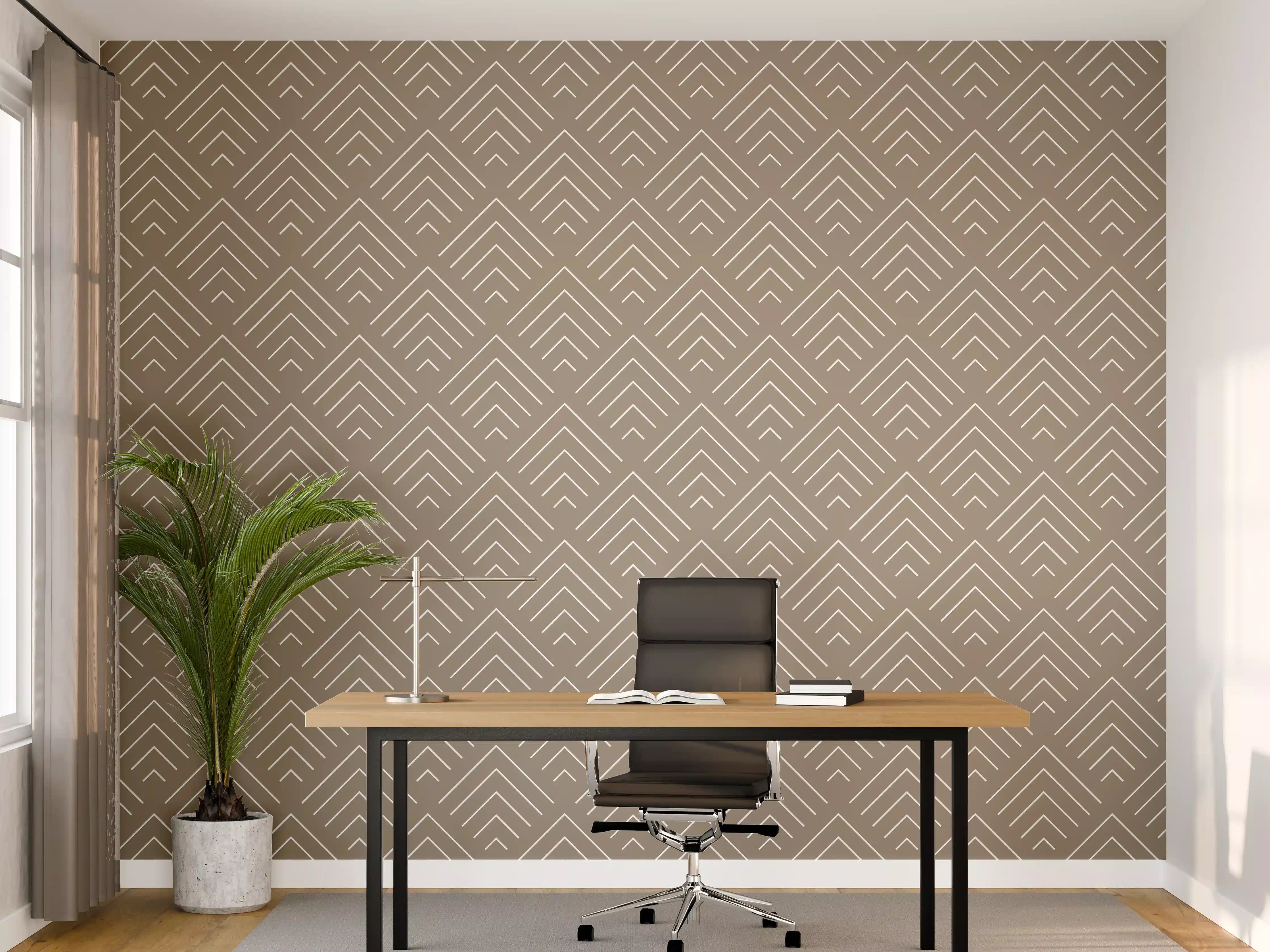 Büro Wandgestaltung - Beige-motivierte Wandgestaltung