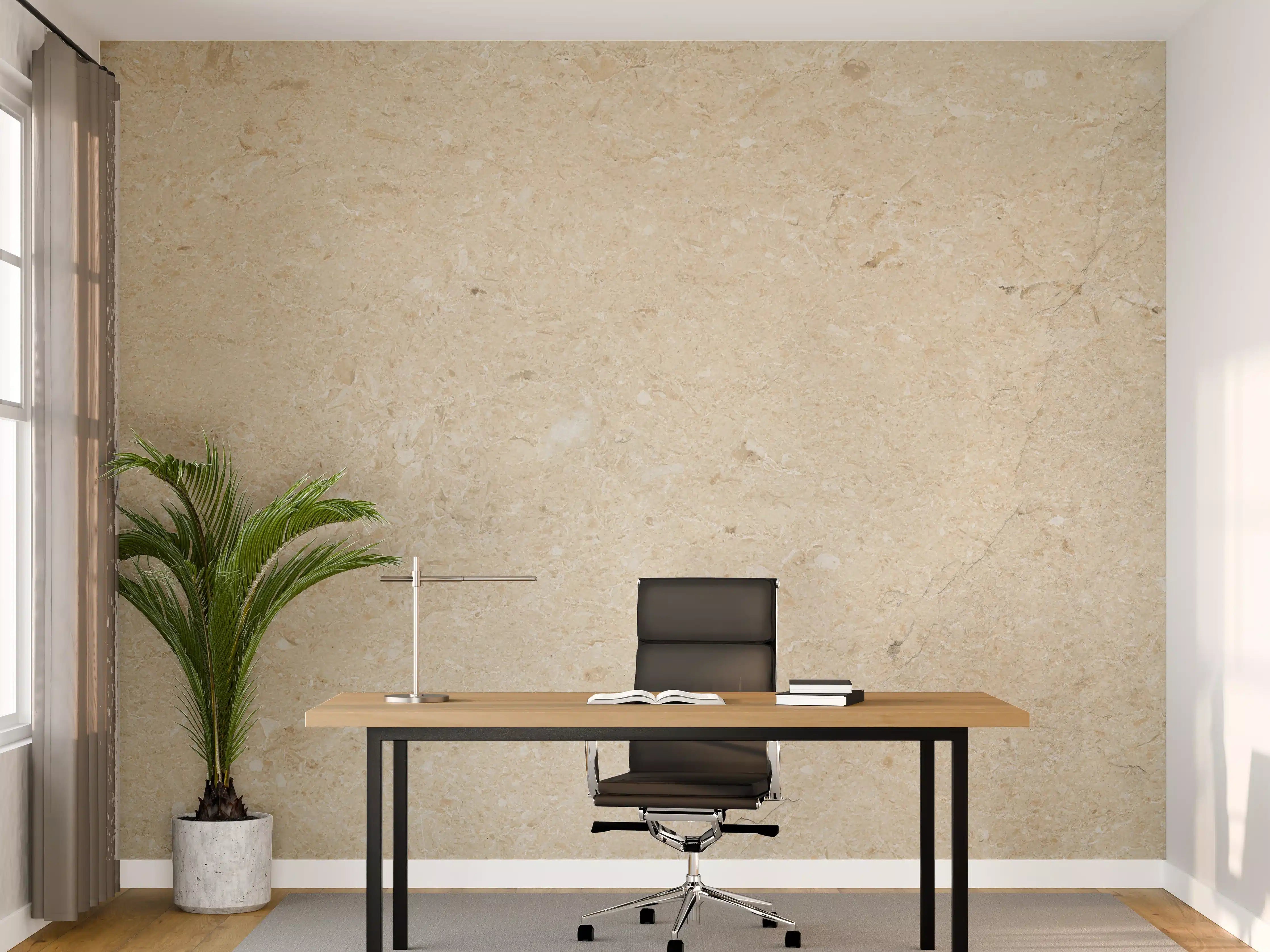 Büro Wandgestaltung - Beige vintage Oberfläche