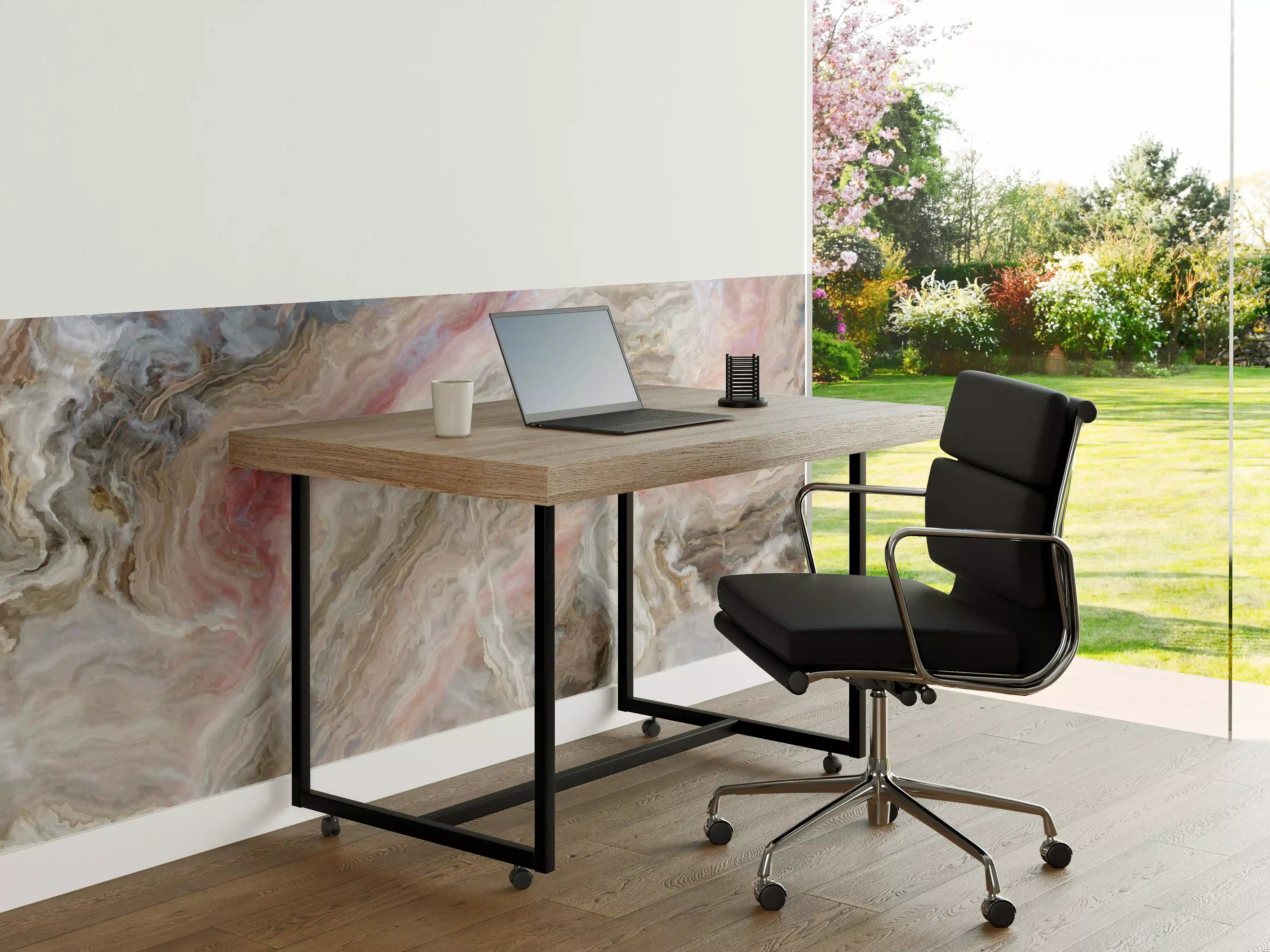 Büro Wandgestaltung - Beigefarbiger Marmor