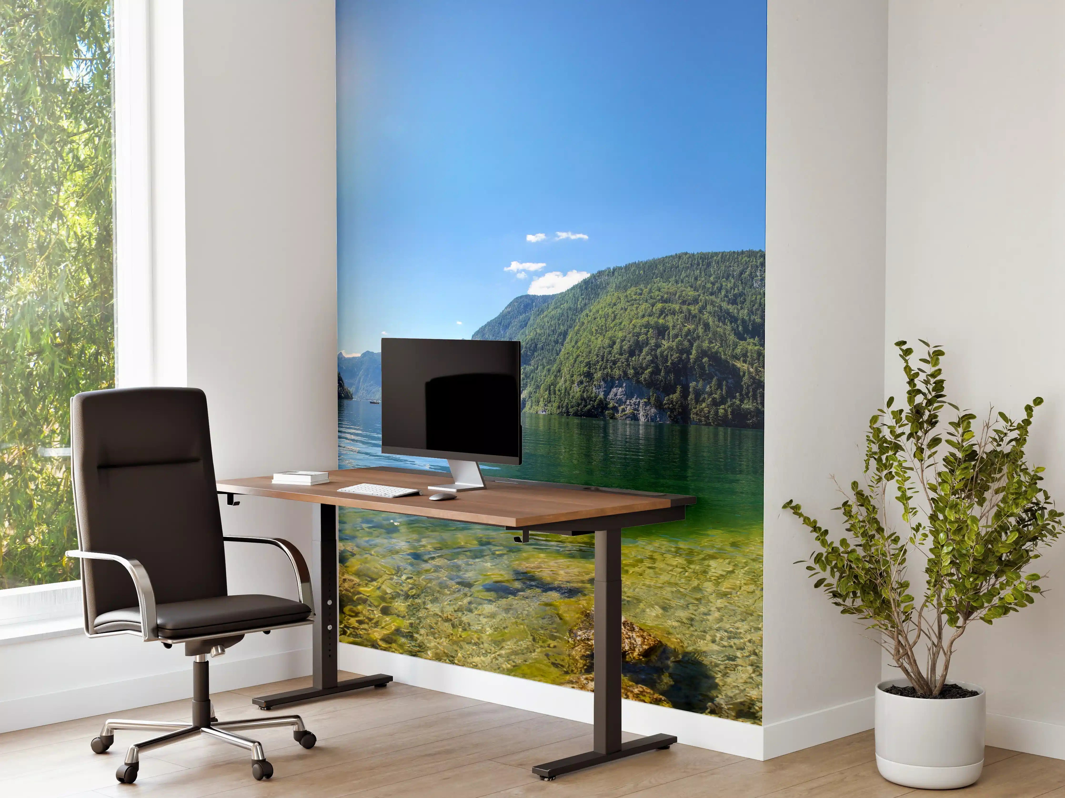 Büro Wandgestaltung - Berge Alpen Königsee Österreich