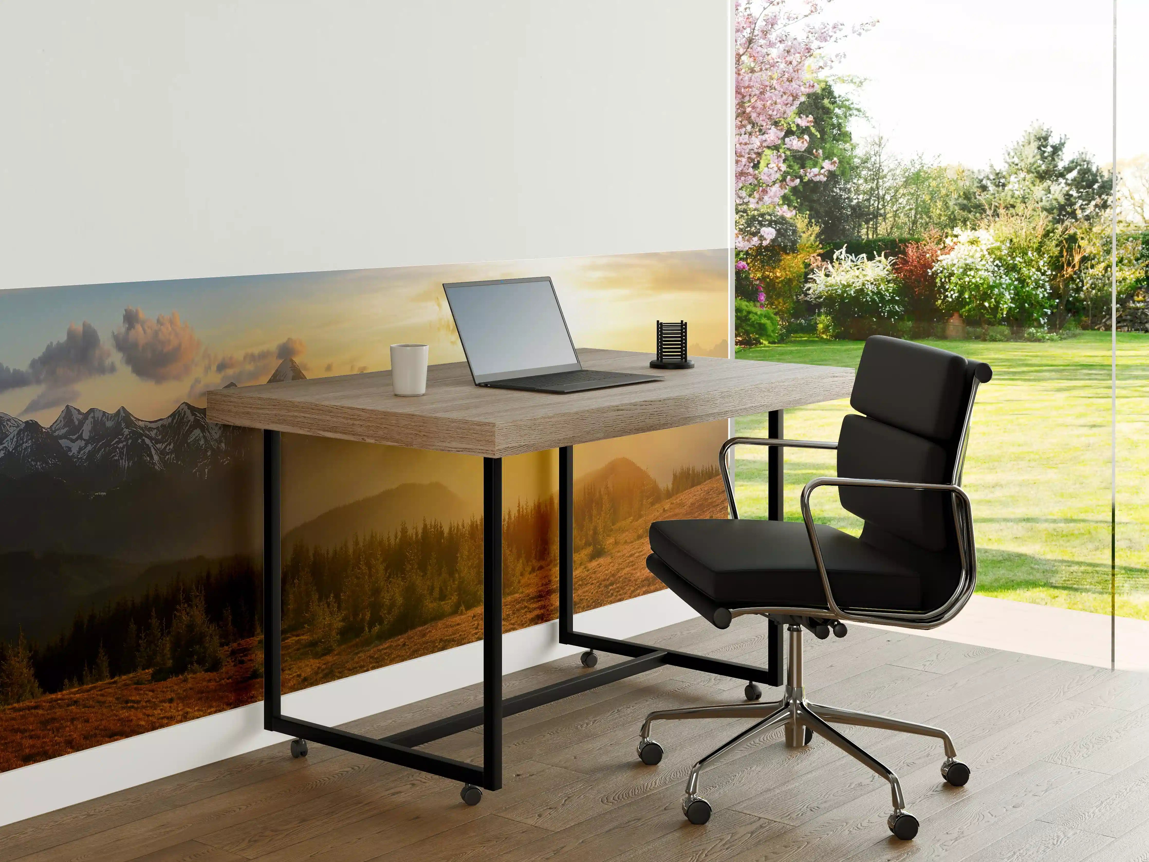 Büro Wandgestaltung - Berge im Sonnenuntergang