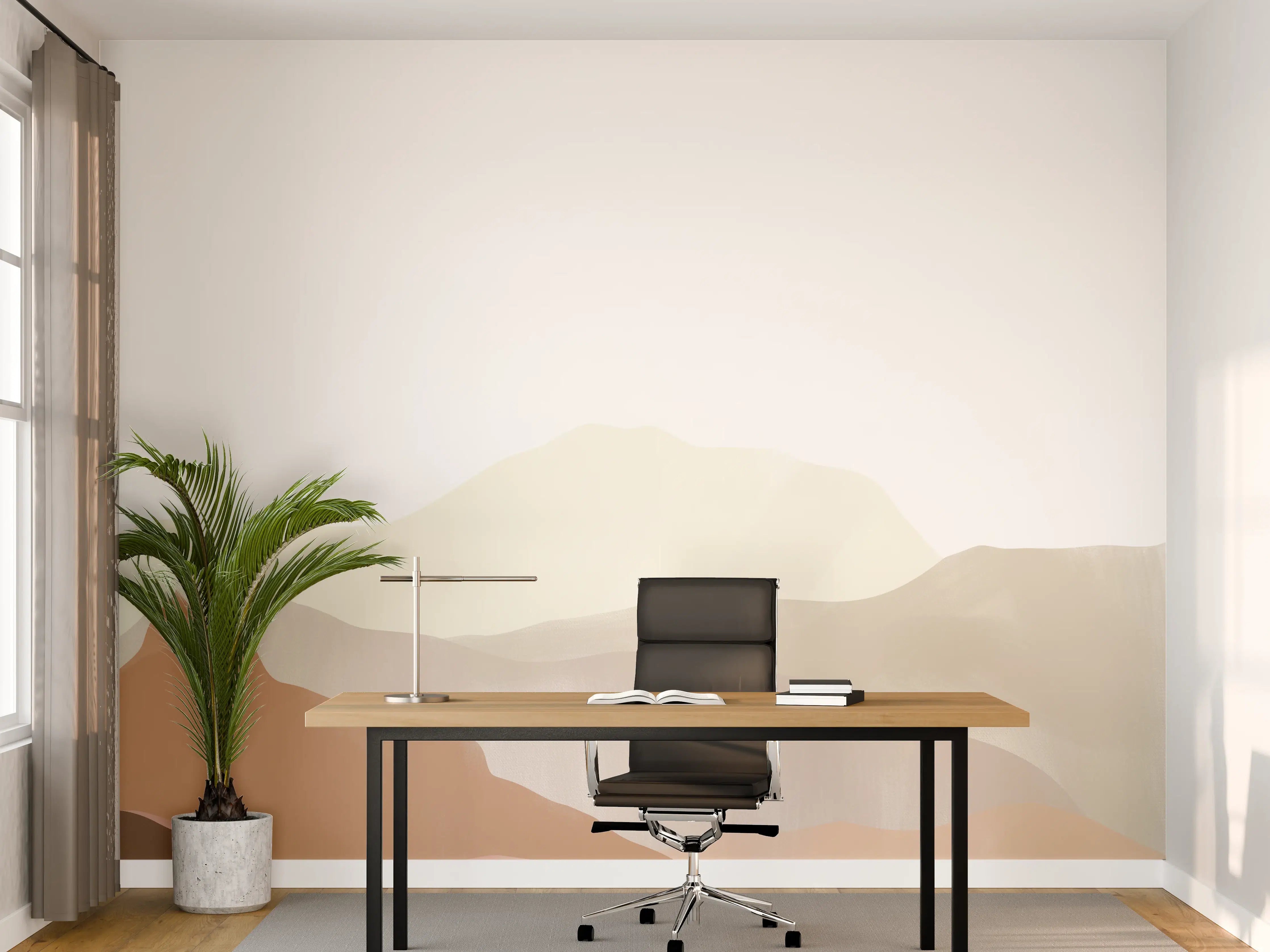 Büro Wandgestaltung - Bergige Landschaft - Gemälde