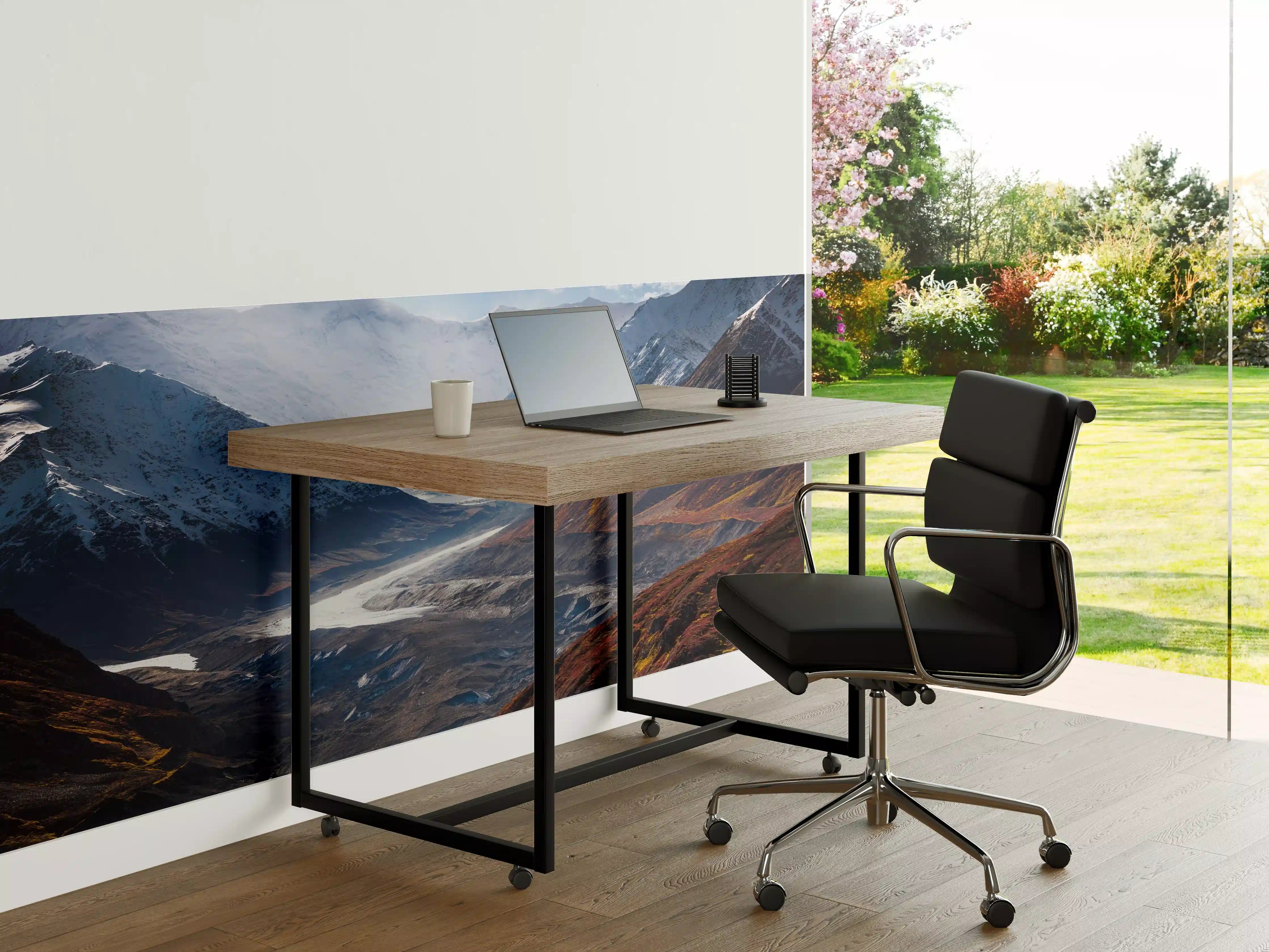 Büro Wandgestaltung - Berglandschaft mit Gletscher und Schnee