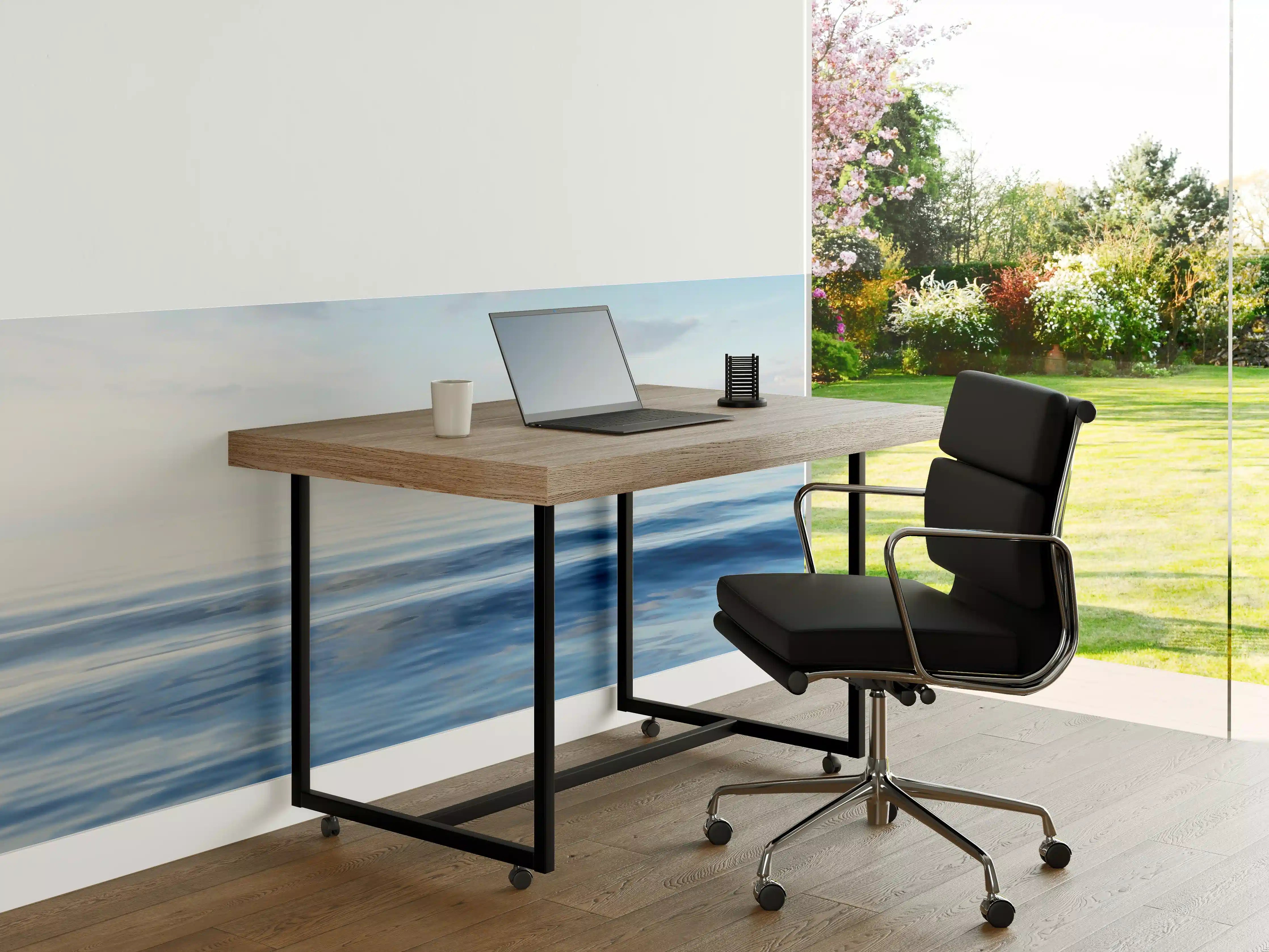 Büro Wandgestaltung - Beruhigender Meeresblick mit sanften Wellen