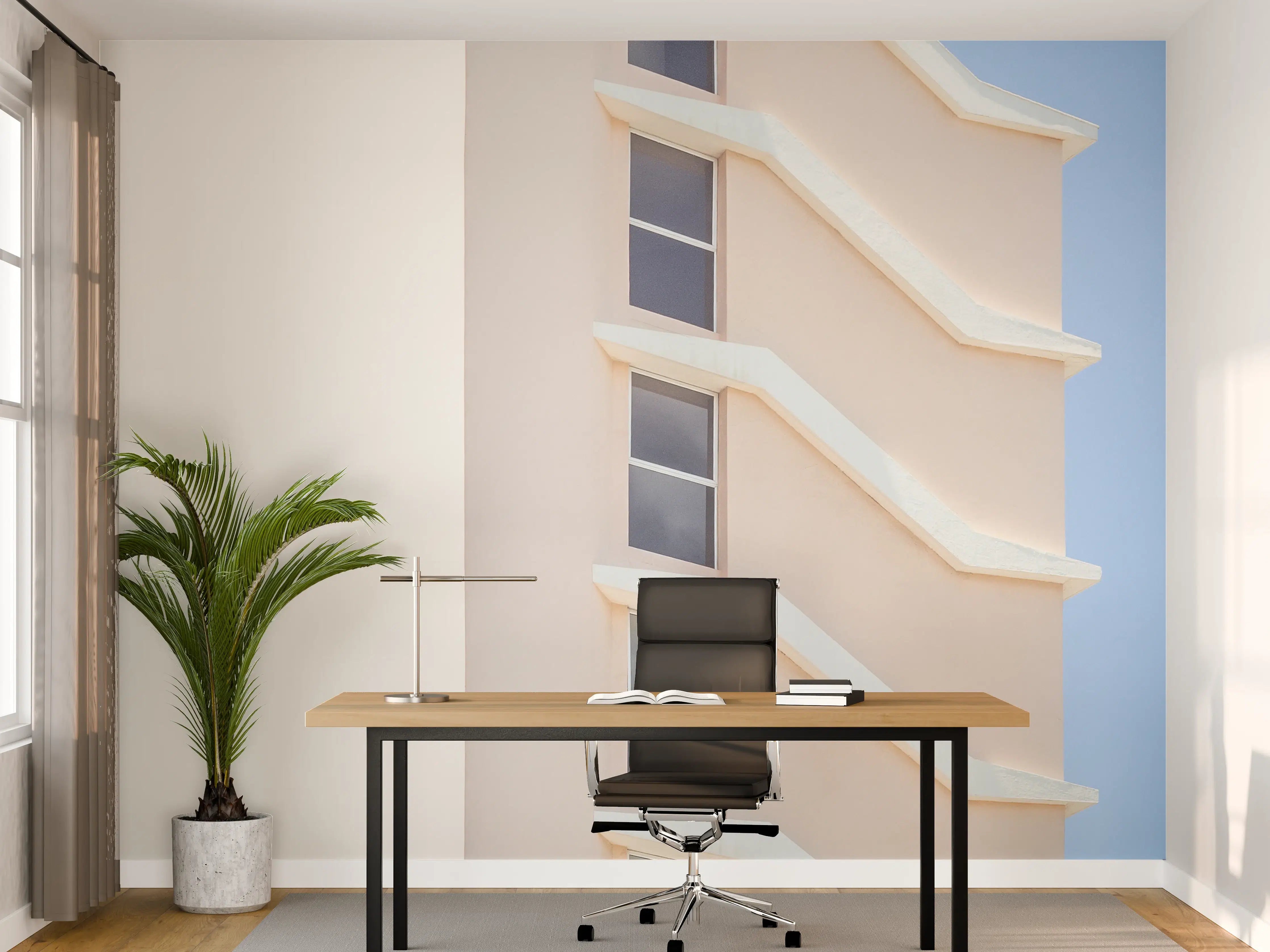 Büro Wandgestaltung - Beverly Hills Architektur Chic