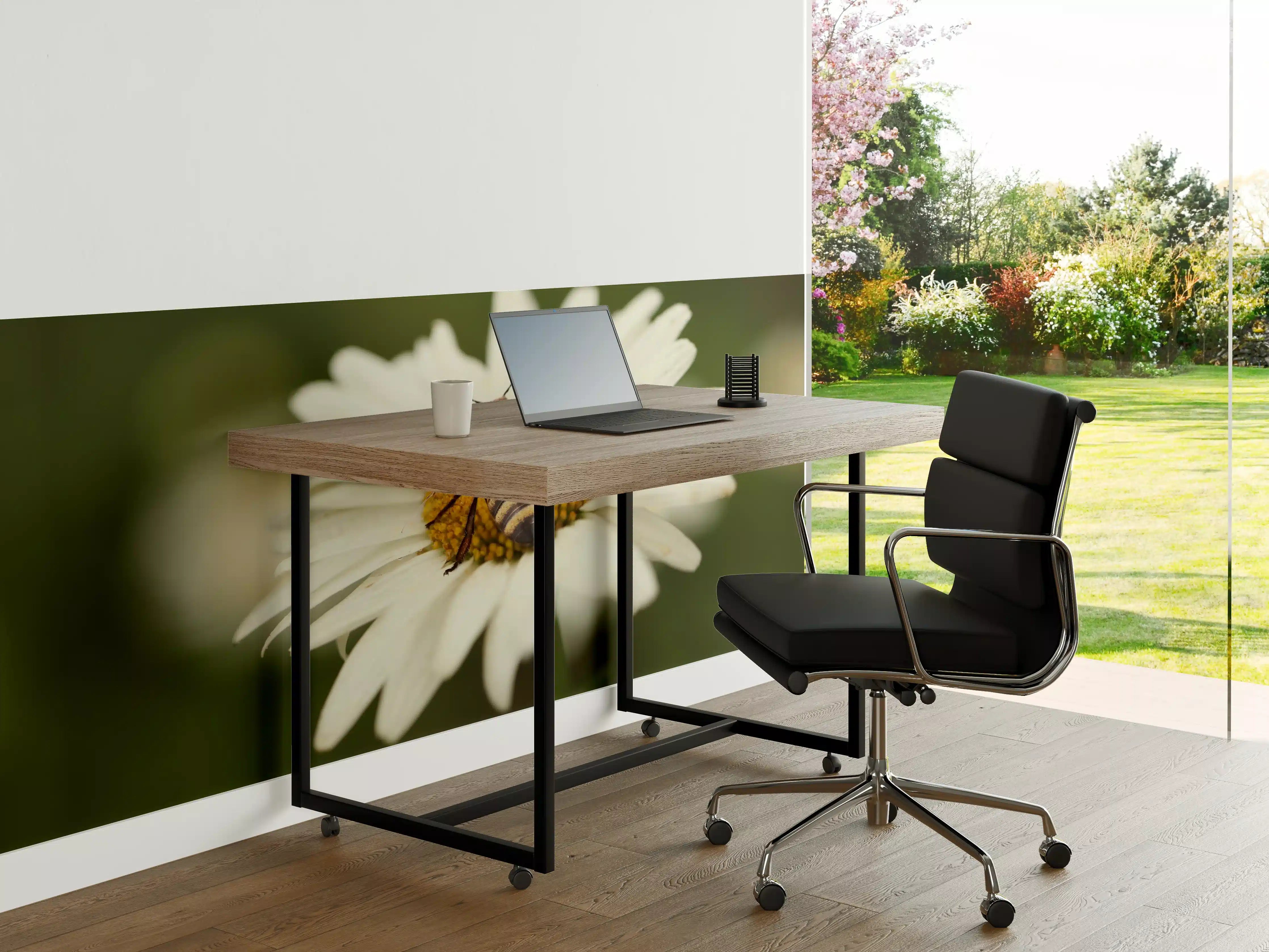 Büro Wandgestaltung - Biene auf einem Gänseblümchen