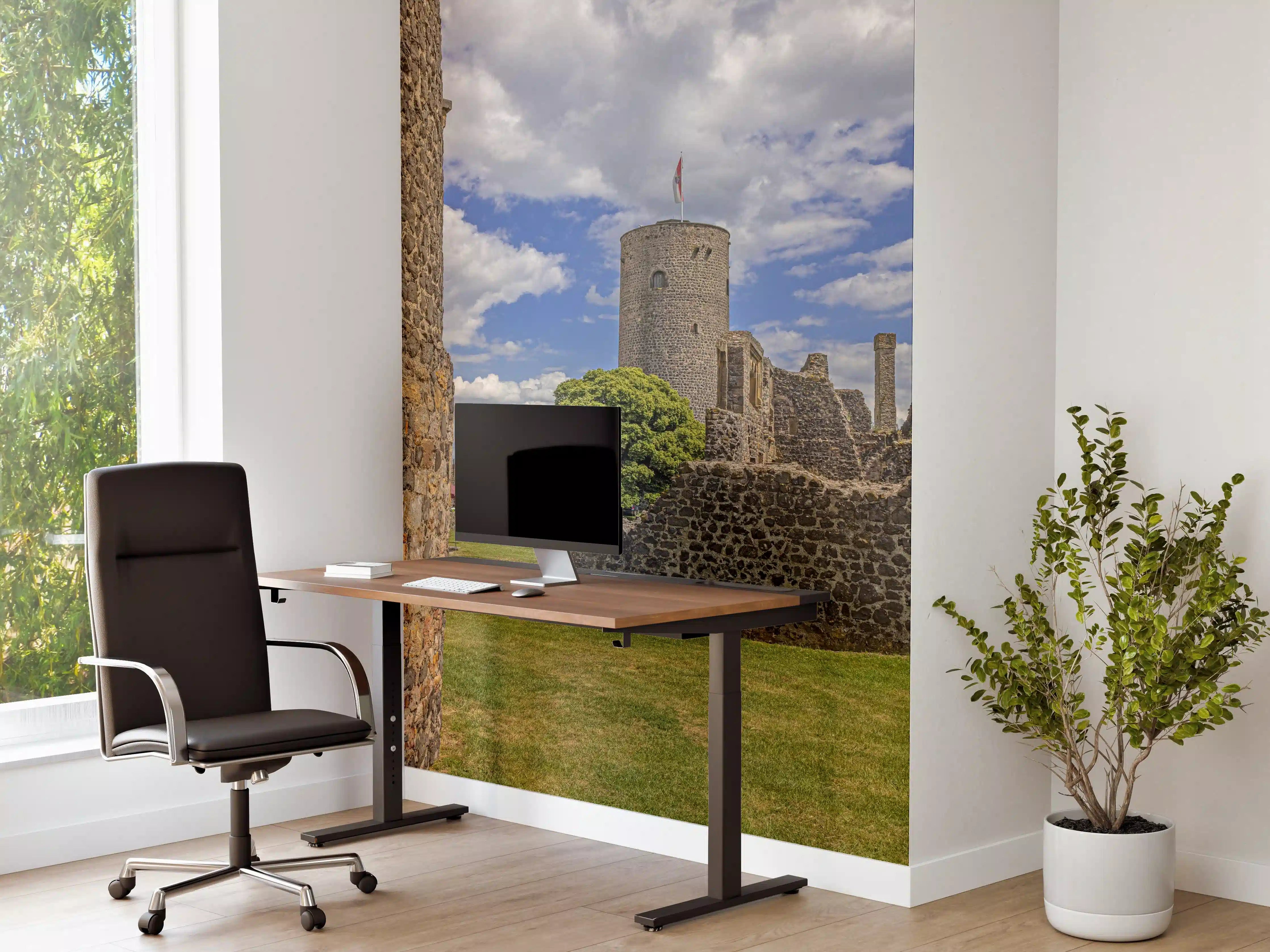 Büro Wandgestaltung - Bild von der Burgruine Münzenberg in Hessen