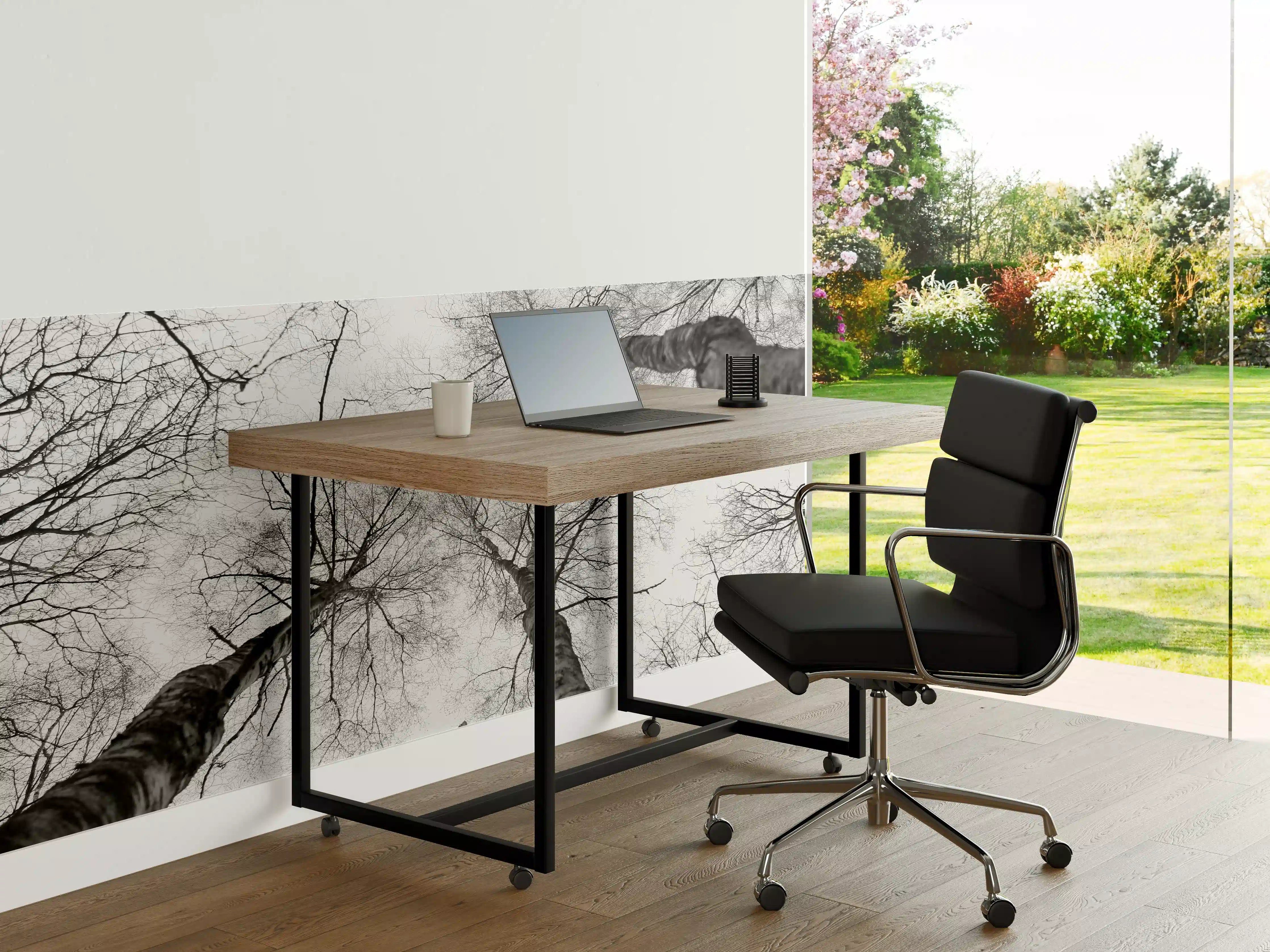 Büro Wandgestaltung - Birken im Winter von unten