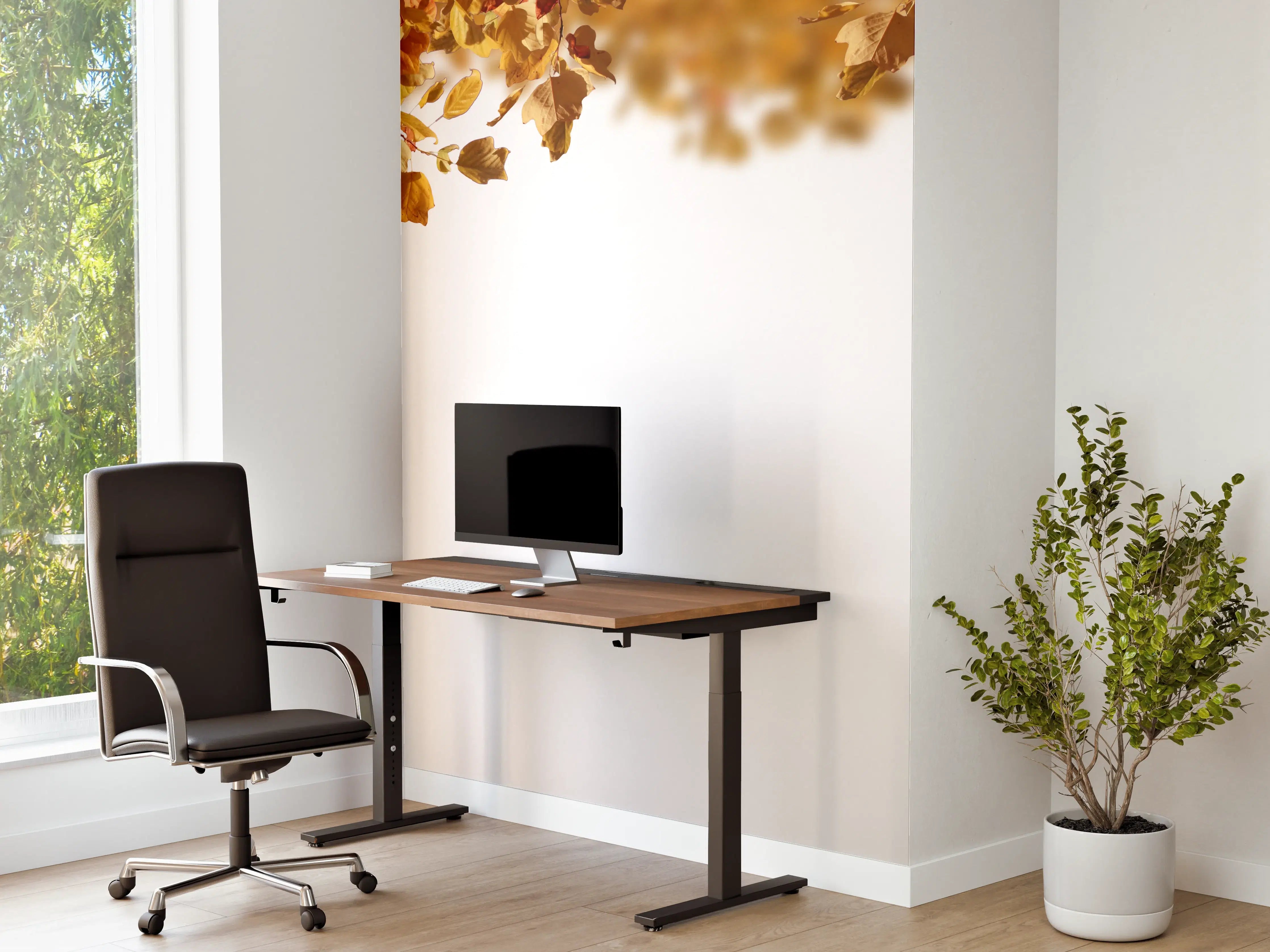 Büro Wandgestaltung - Blätter im Herbst