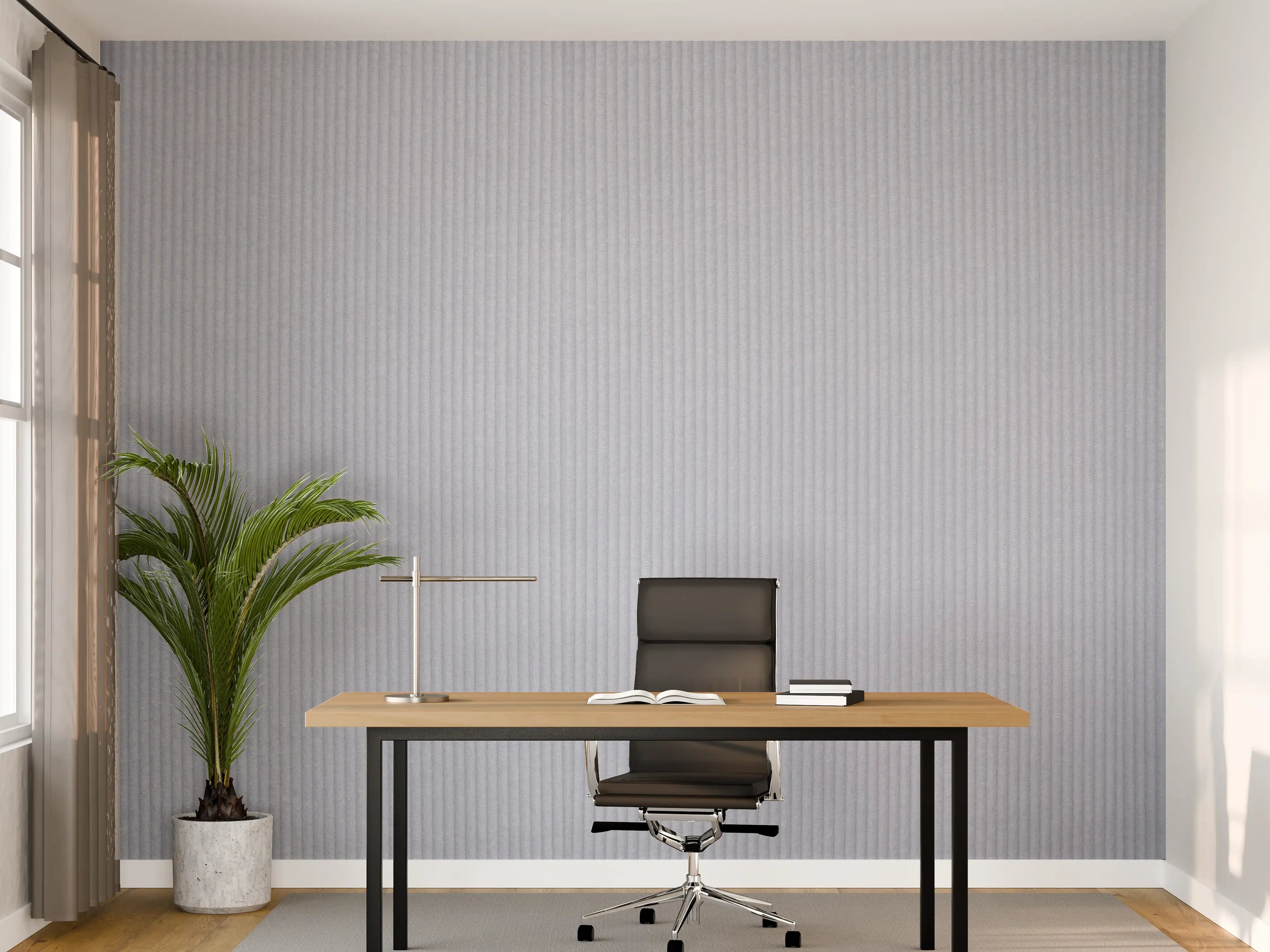 Büro Wandgestaltung - Bläuliches genähtes Textil