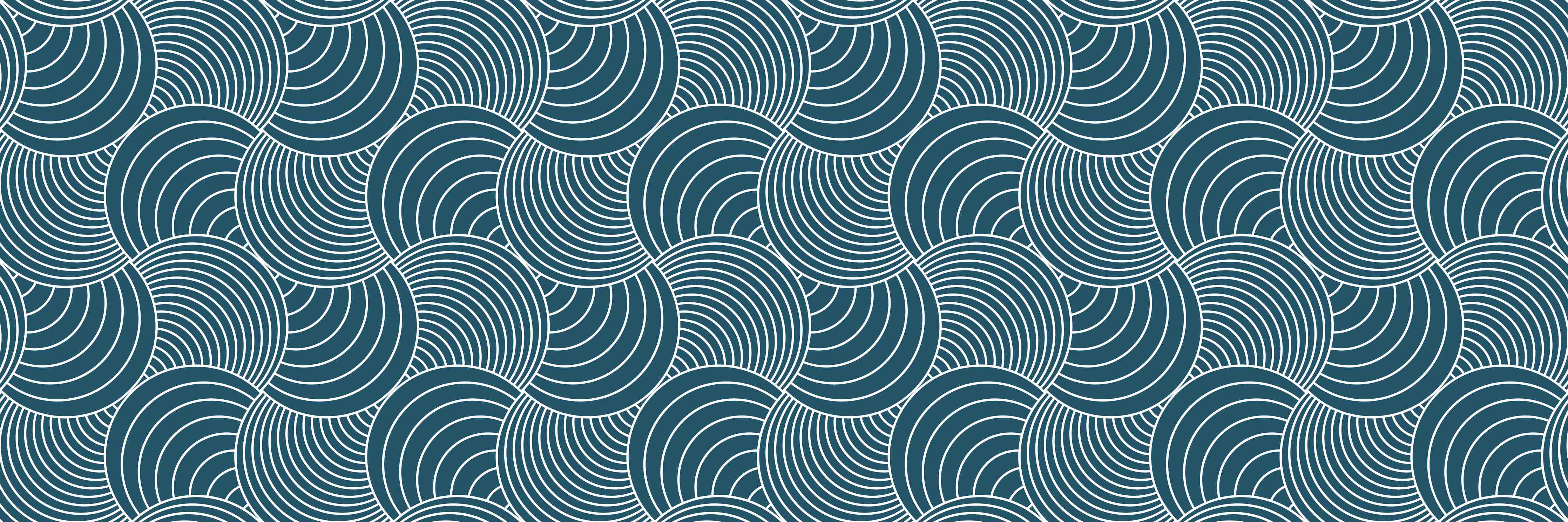 Büro Wandgestaltung-Blau Petrolio Wellenmuster