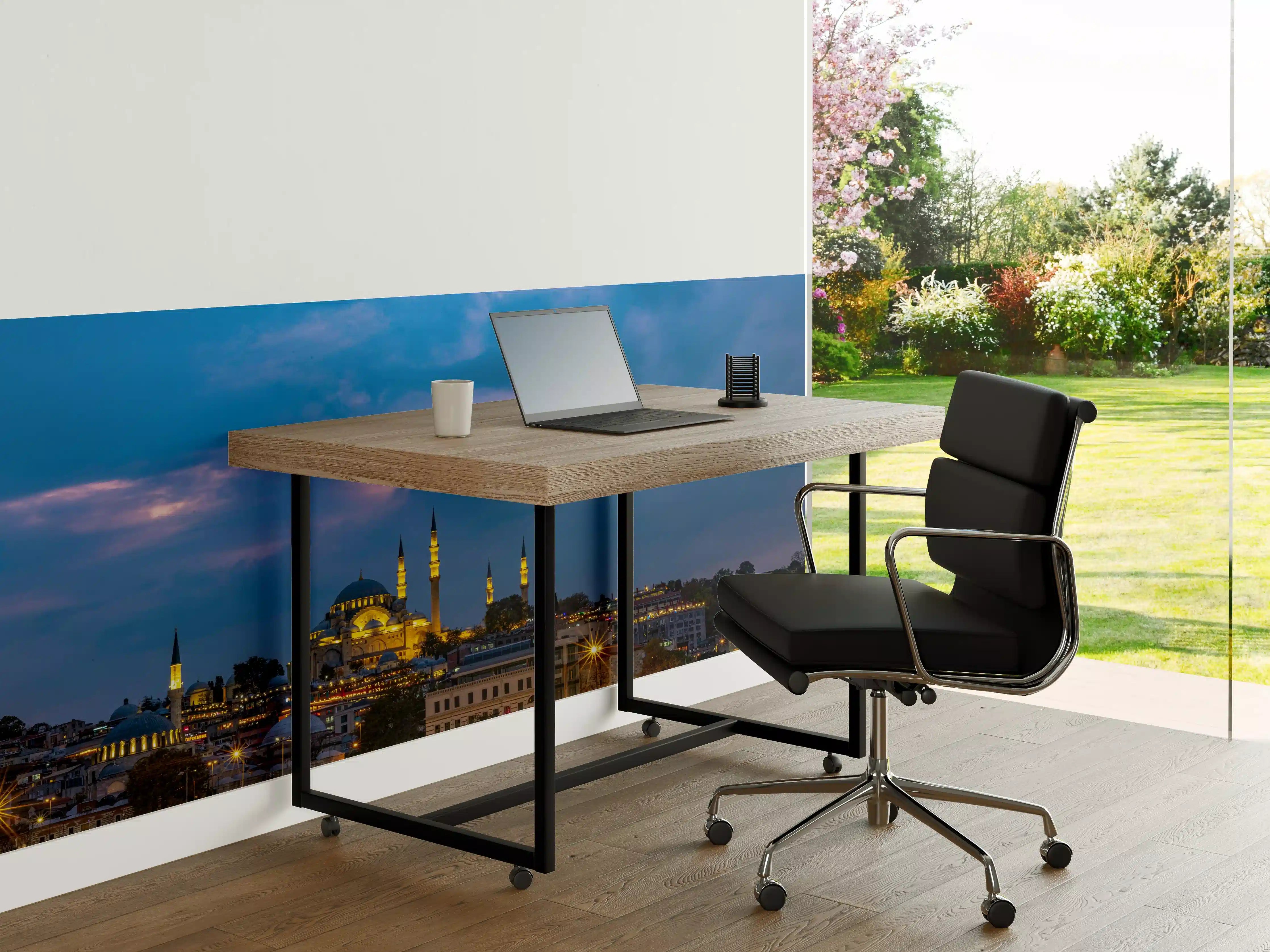 Büro Wandgestaltung - Blaue Abenddämmerung über Istanbul