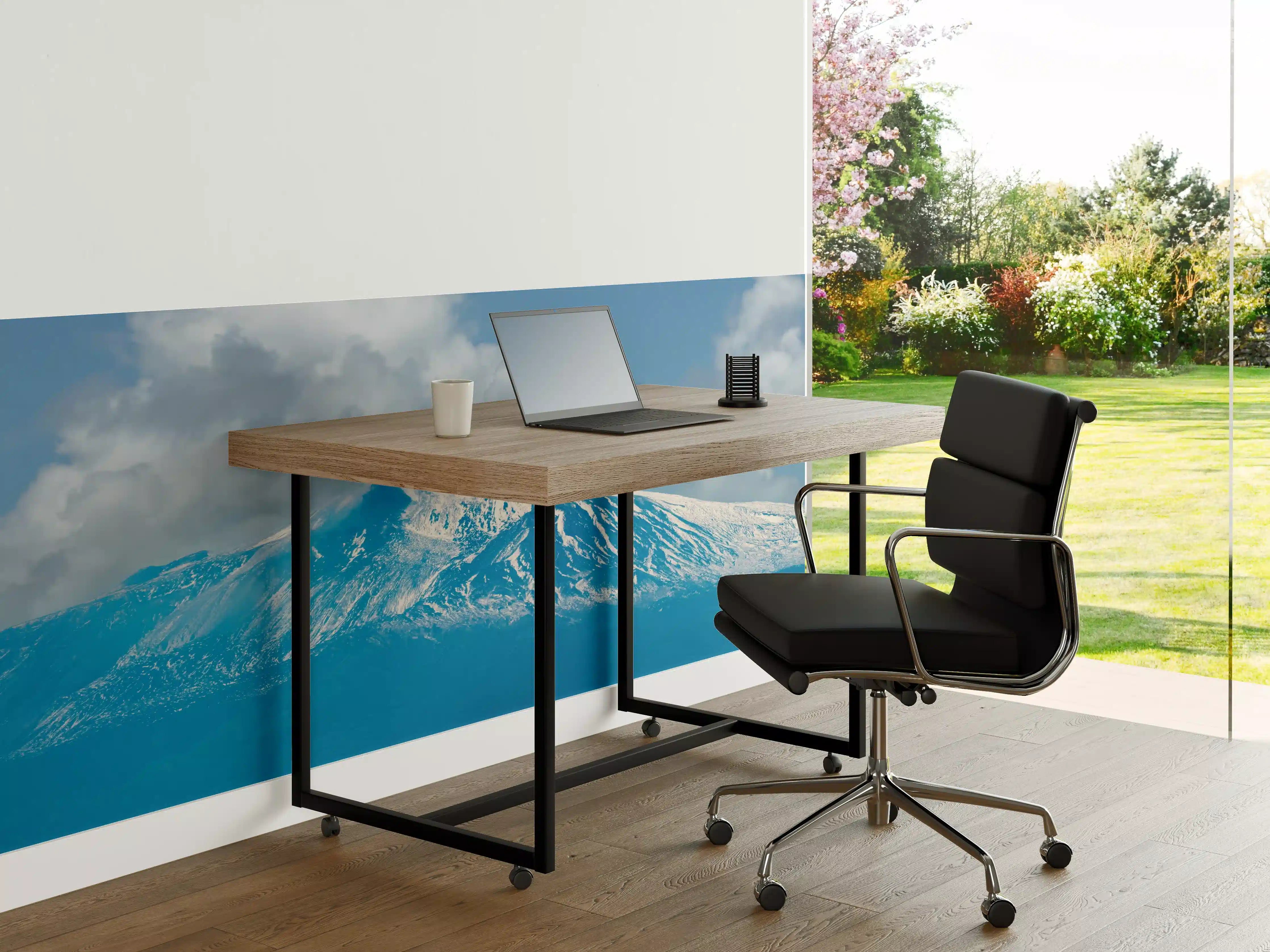 Büro Wandgestaltung - Blaue Schnee-Berglandschaft