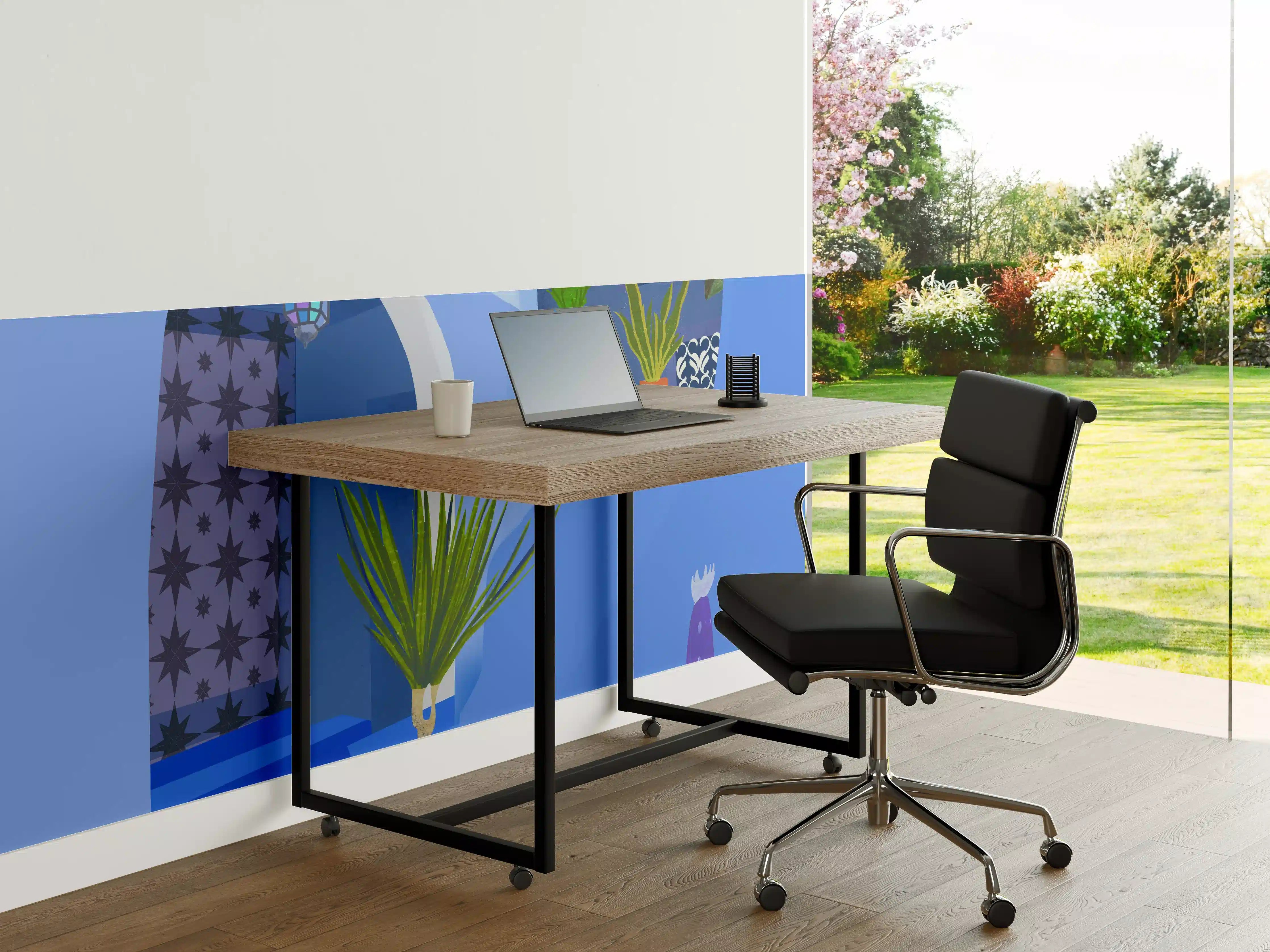 Büro Wandgestaltung - Blaugetöntes Marokko Poster