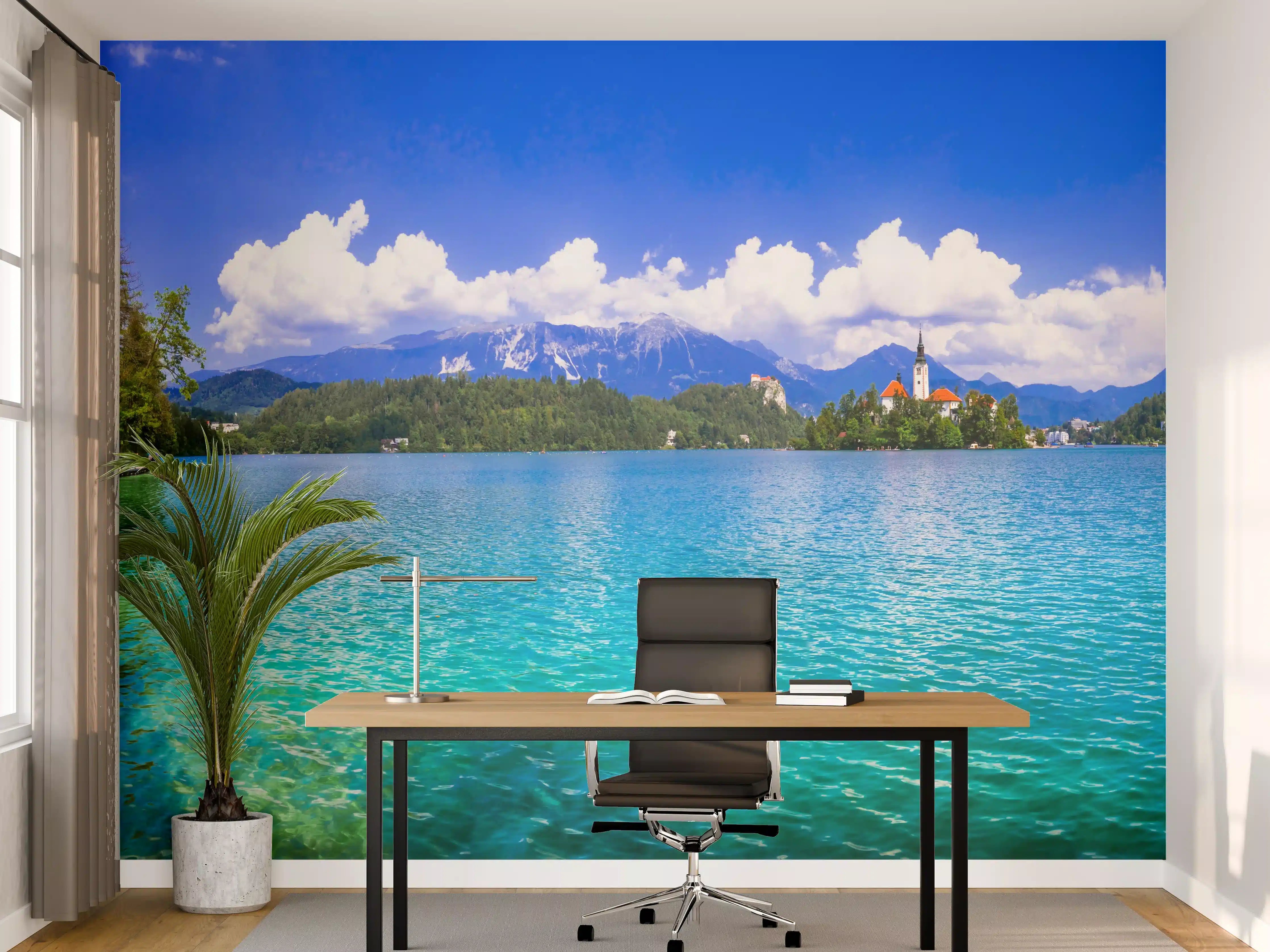 Büro Wandgestaltung - Bleder See in Slowenien 1